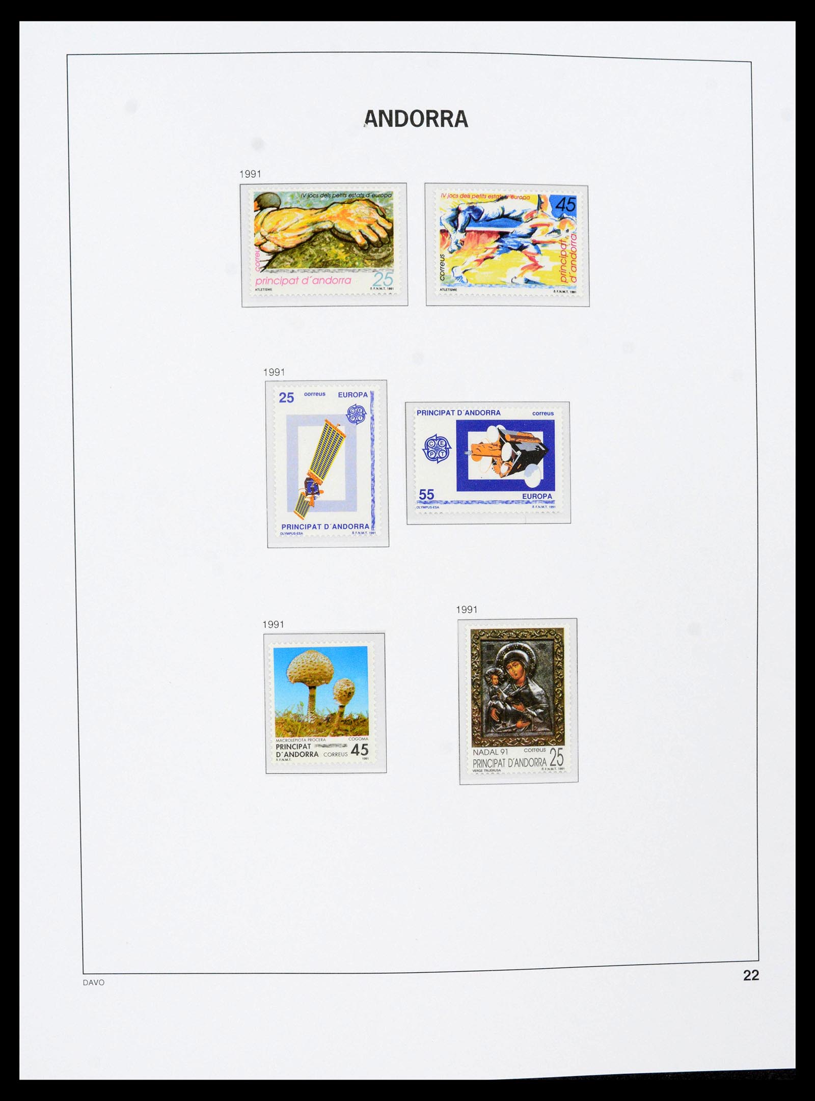 39432 0027 - Postzegelverzameling 39432 Spaans Andorra 1928-2014.