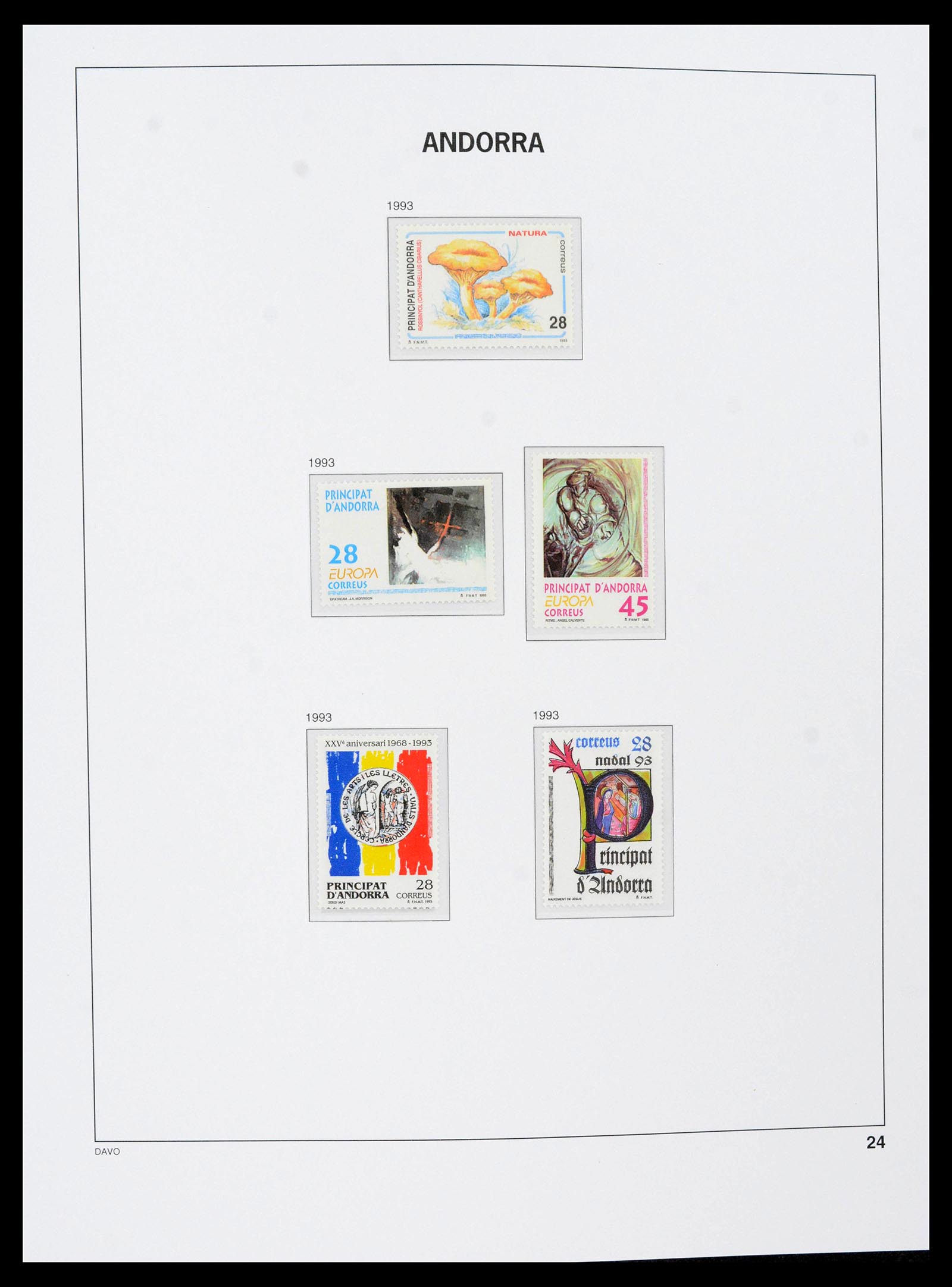 39432 0029 - Postzegelverzameling 39432 Spaans Andorra 1928-2014.