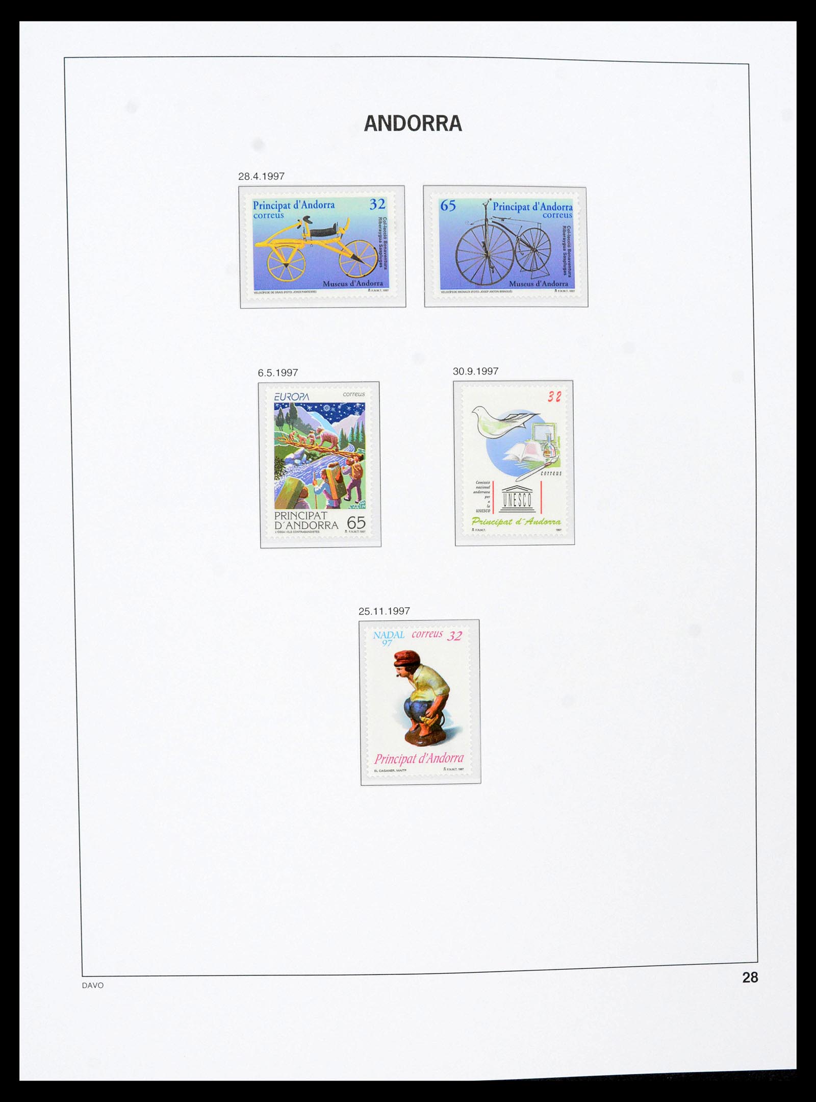 39432 0033 - Postzegelverzameling 39432 Spaans Andorra 1928-2014.