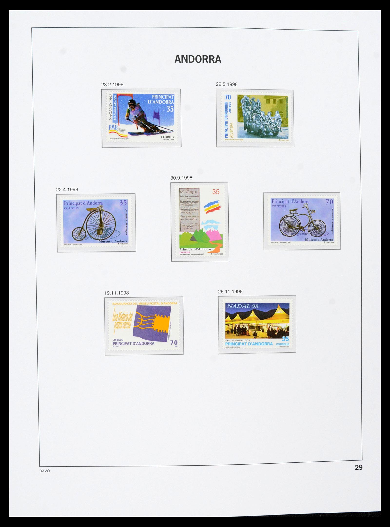 39432 0034 - Postzegelverzameling 39432 Spaans Andorra 1928-2014.