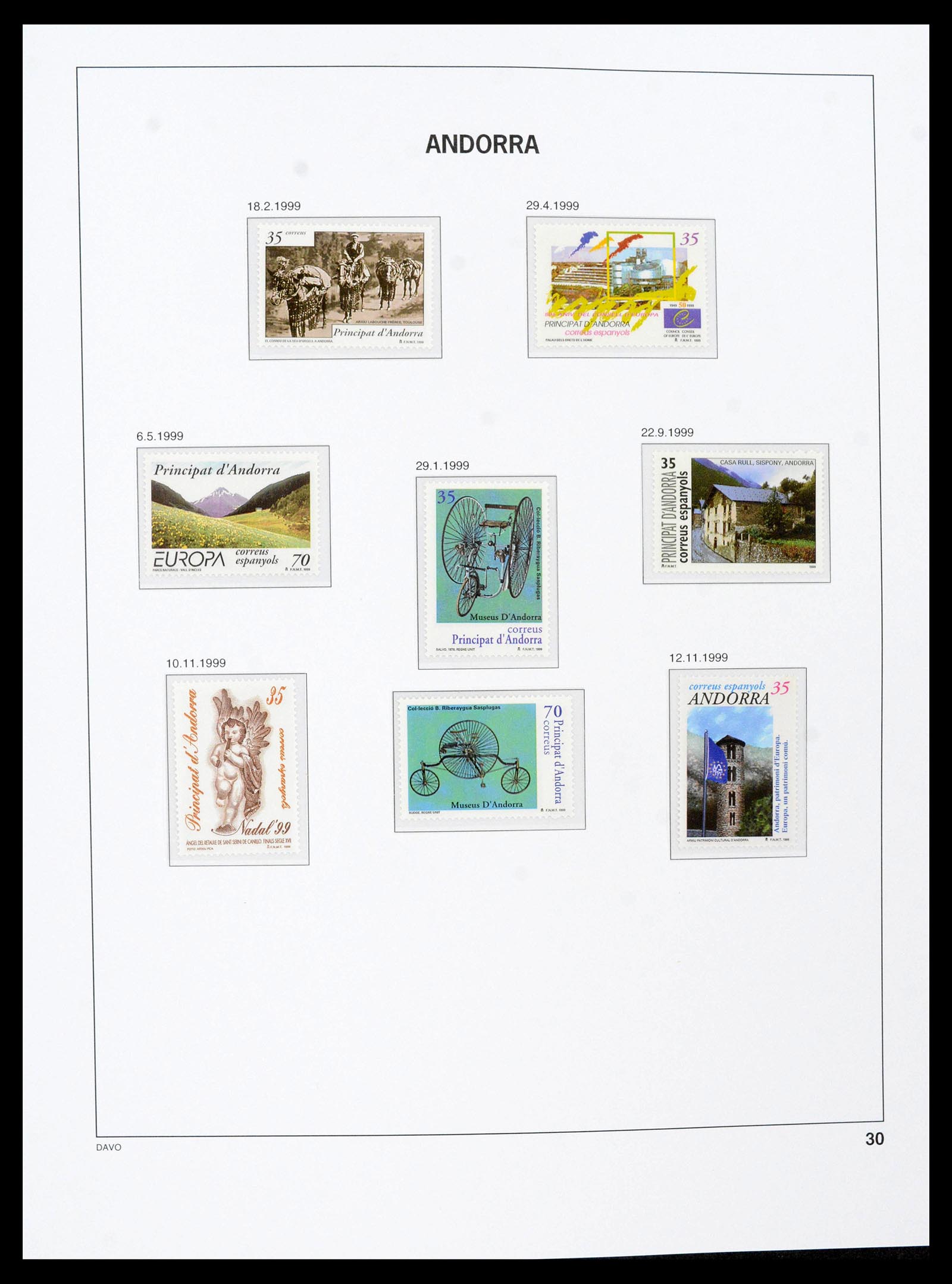 39432 0035 - Postzegelverzameling 39432 Spaans Andorra 1928-2014.