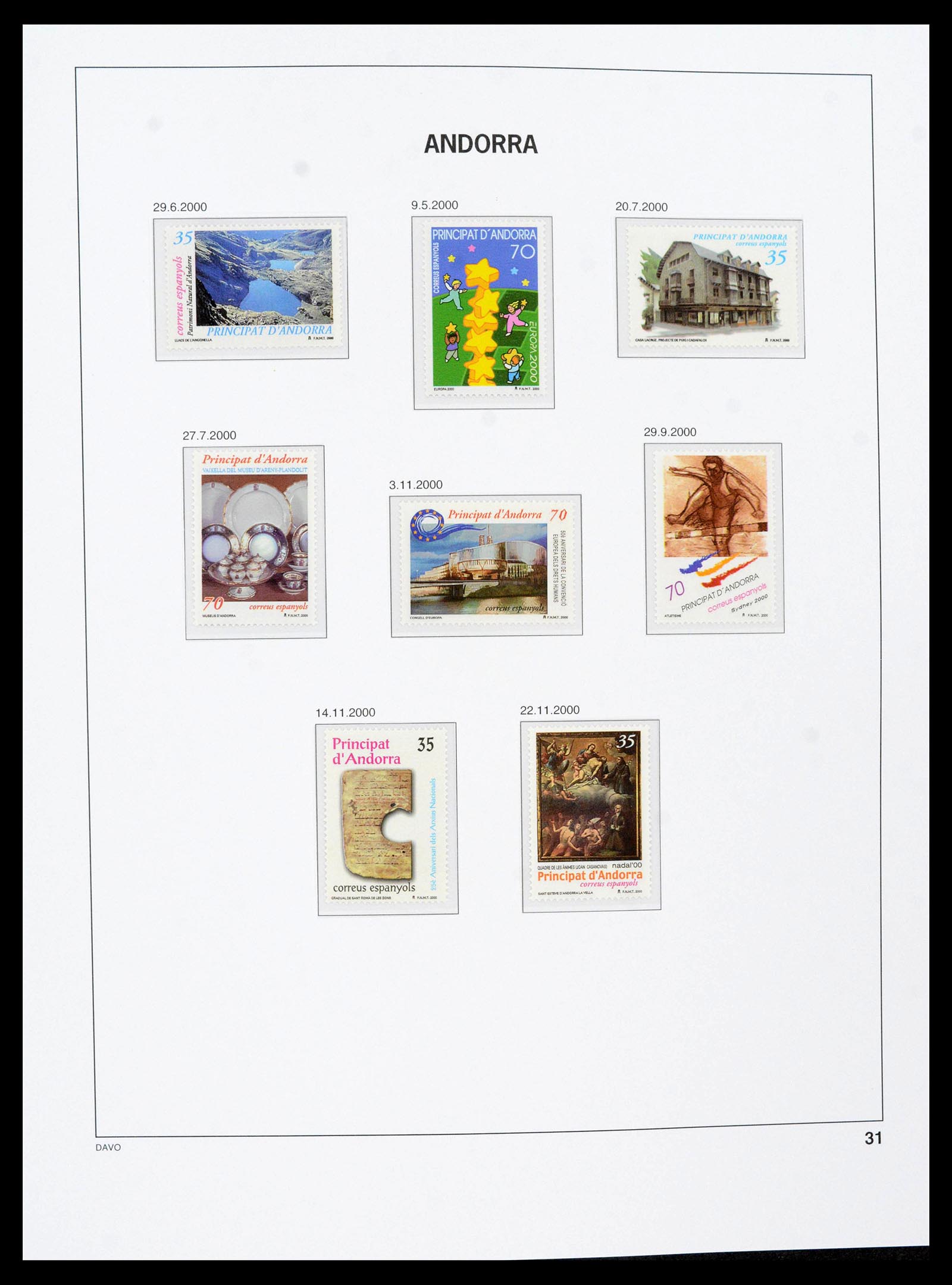 39432 0036 - Postzegelverzameling 39432 Spaans Andorra 1928-2014.