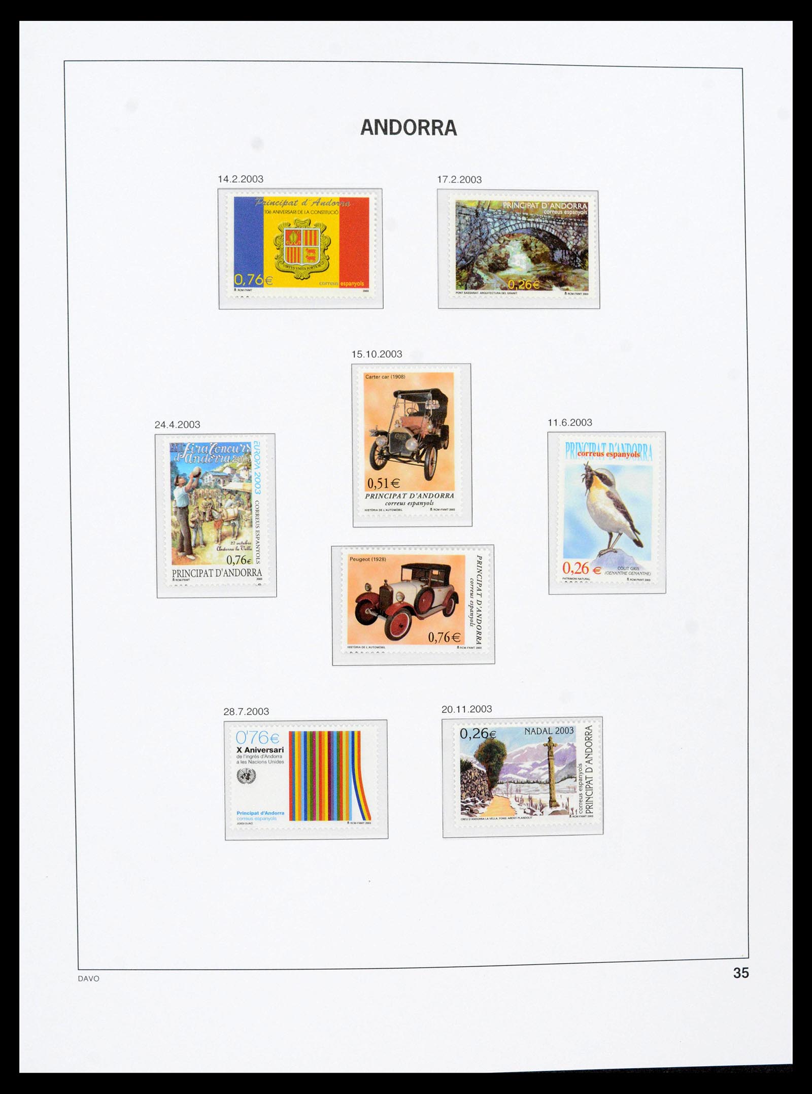 39432 0040 - Postzegelverzameling 39432 Spaans Andorra 1928-2014.
