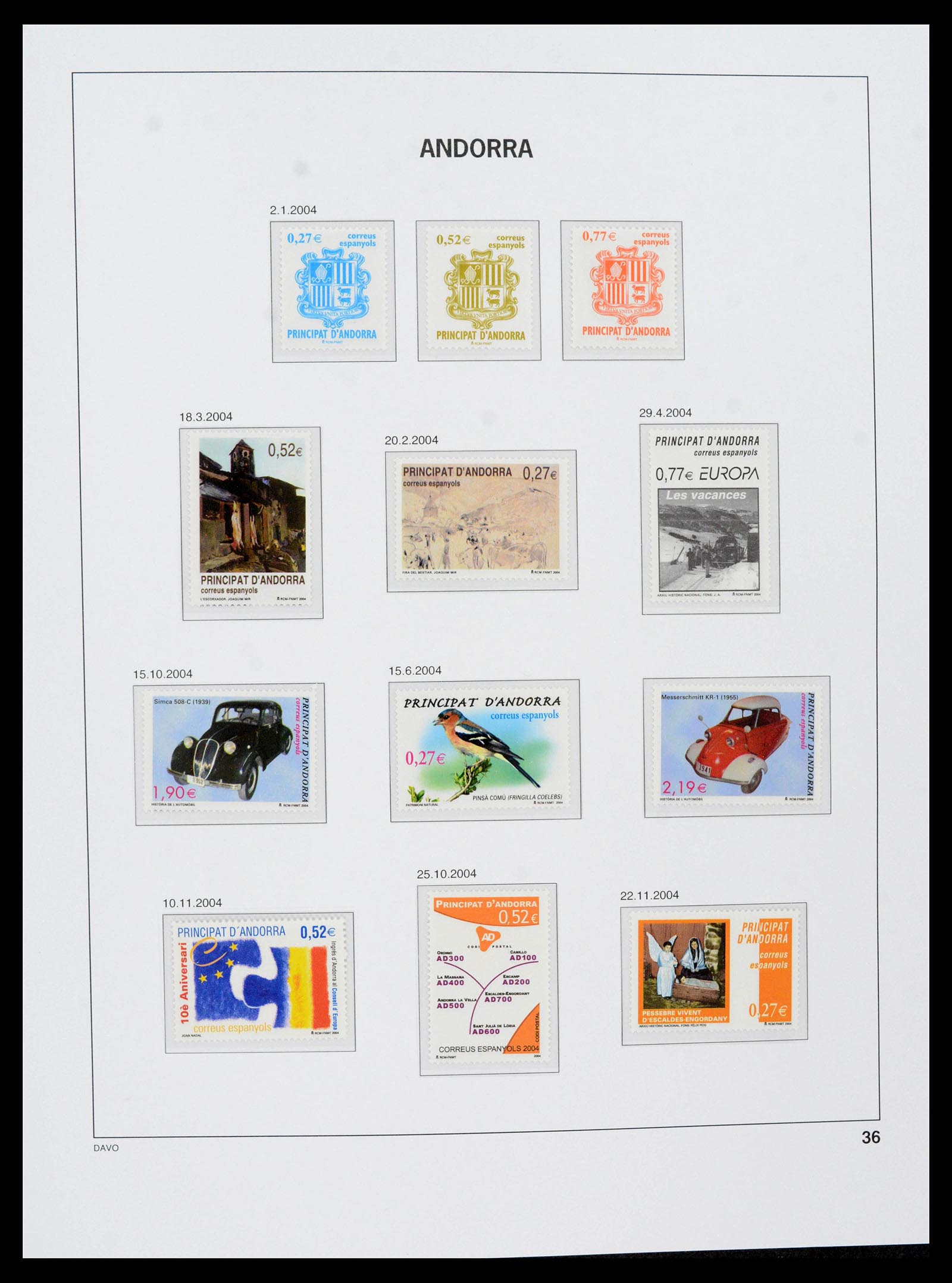 39432 0041 - Stamp collection 39432 Spanish Andorra 1928-2014.