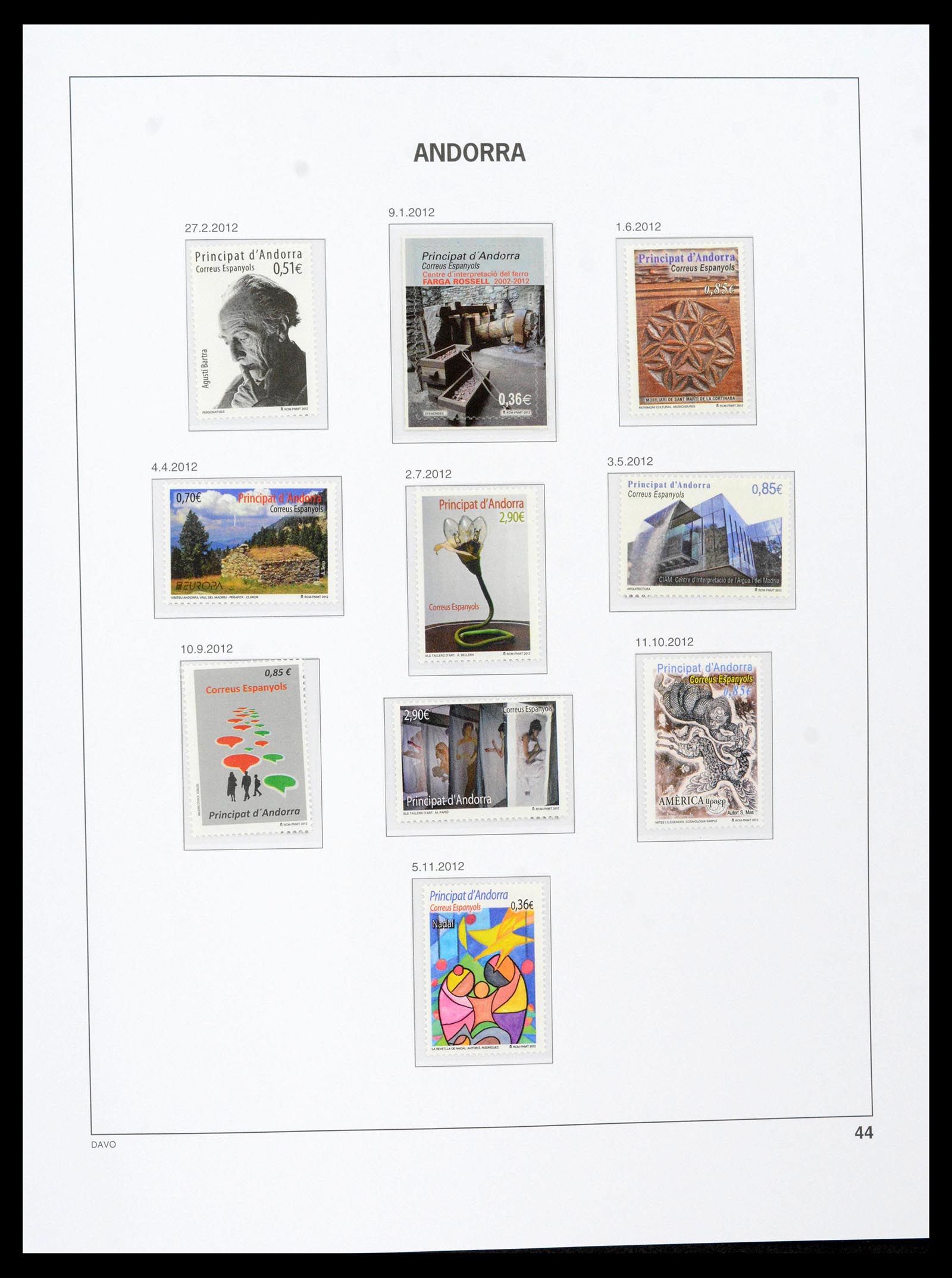 39432 0050 - Stamp collection 39432 Spanish Andorra 1928-2014.