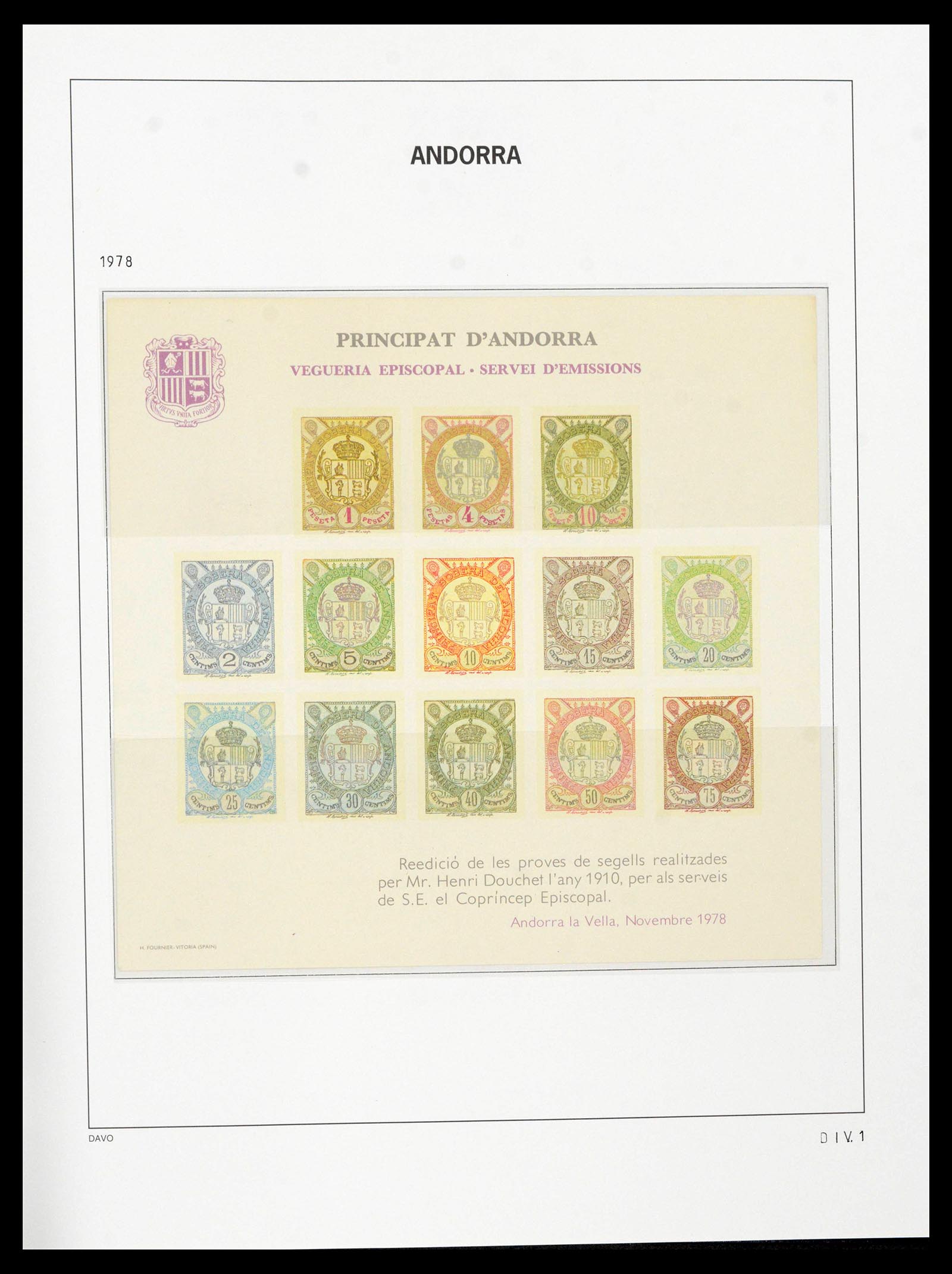 39432 0063 - Postzegelverzameling 39432 Spaans Andorra 1928-2014.