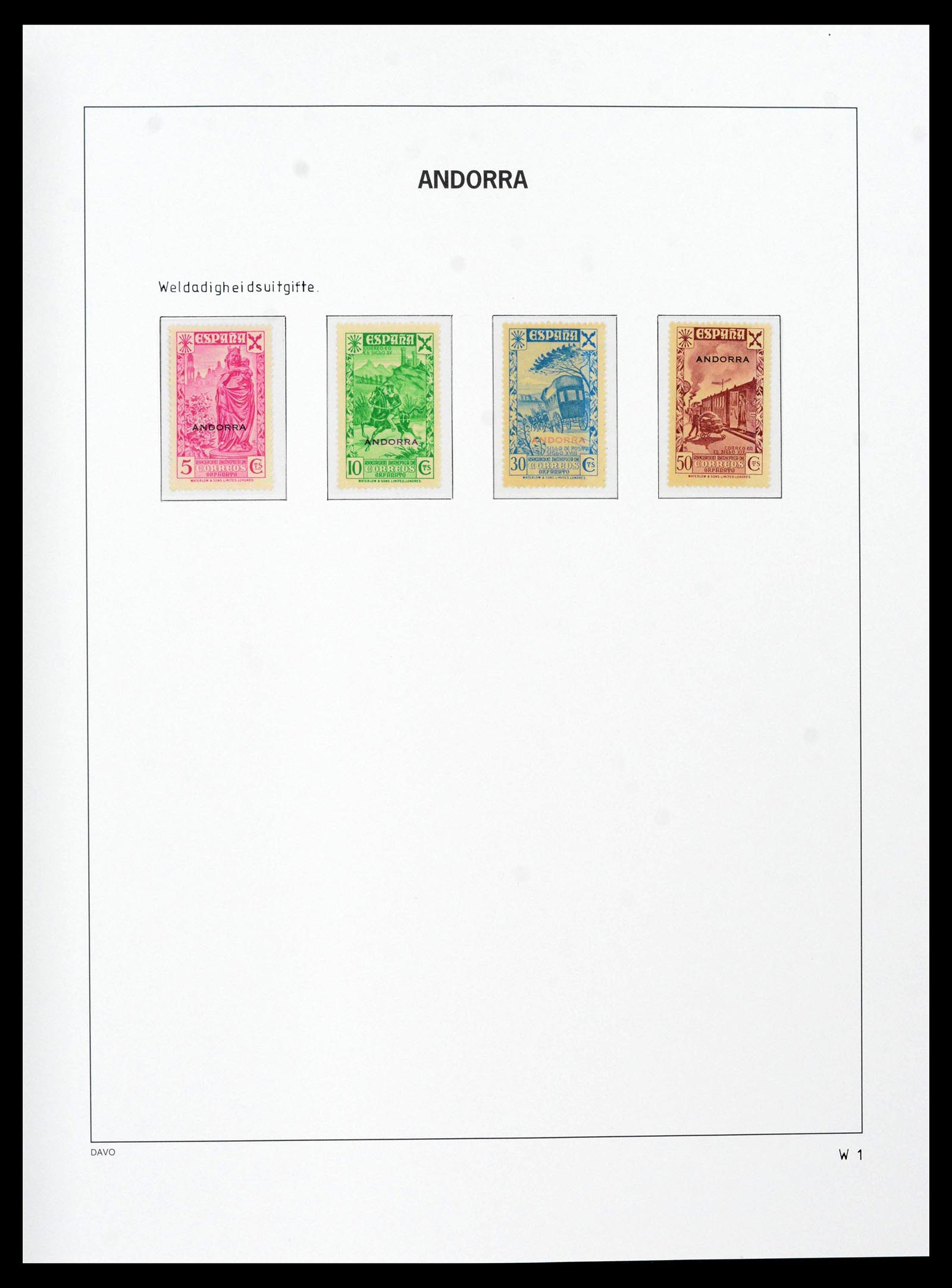 39432 0071 - Postzegelverzameling 39432 Spaans Andorra 1928-2014.
