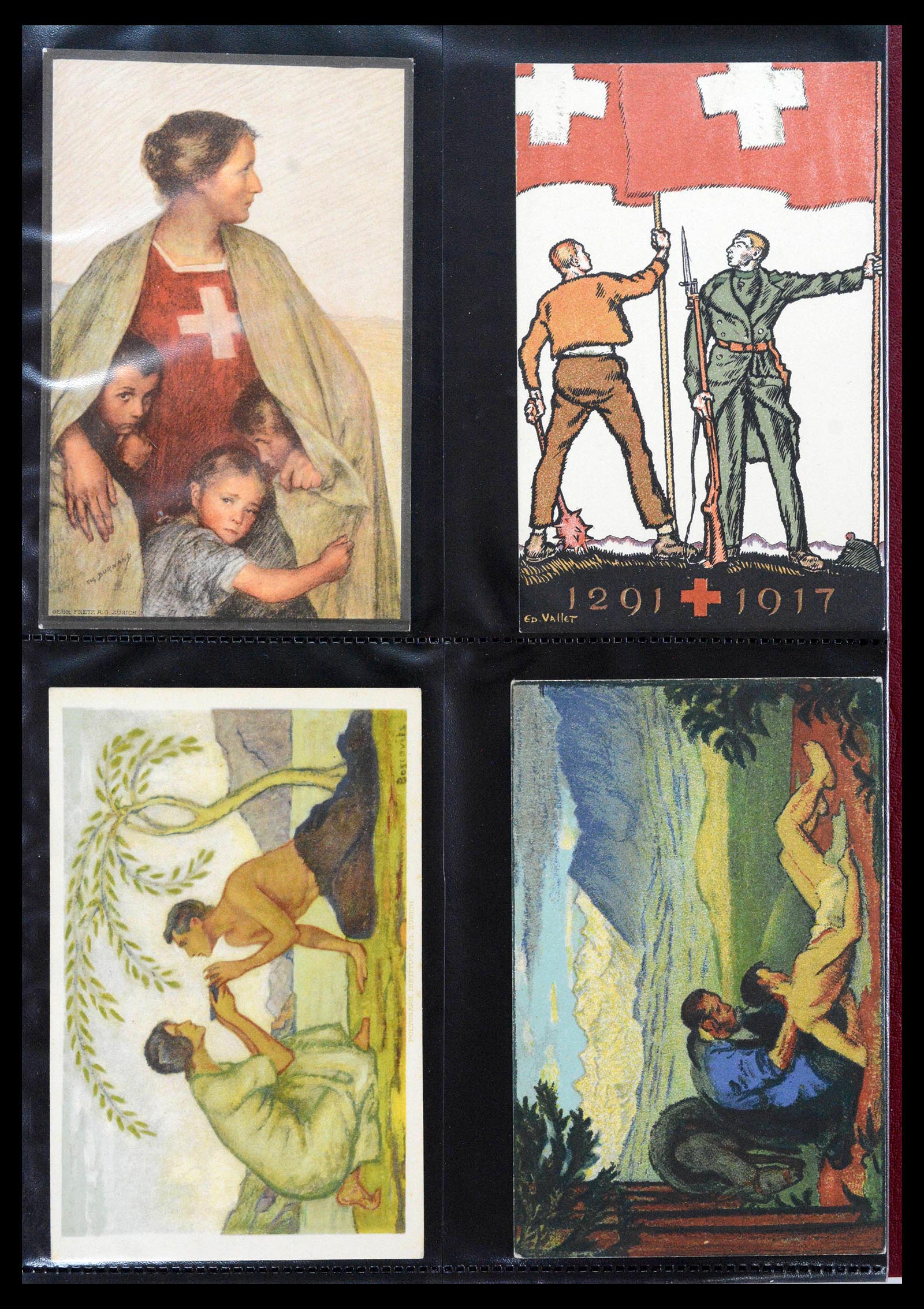39433 0005 - Stamp collection 39433 Switzerland Bundesfeier cards 1910-1937.