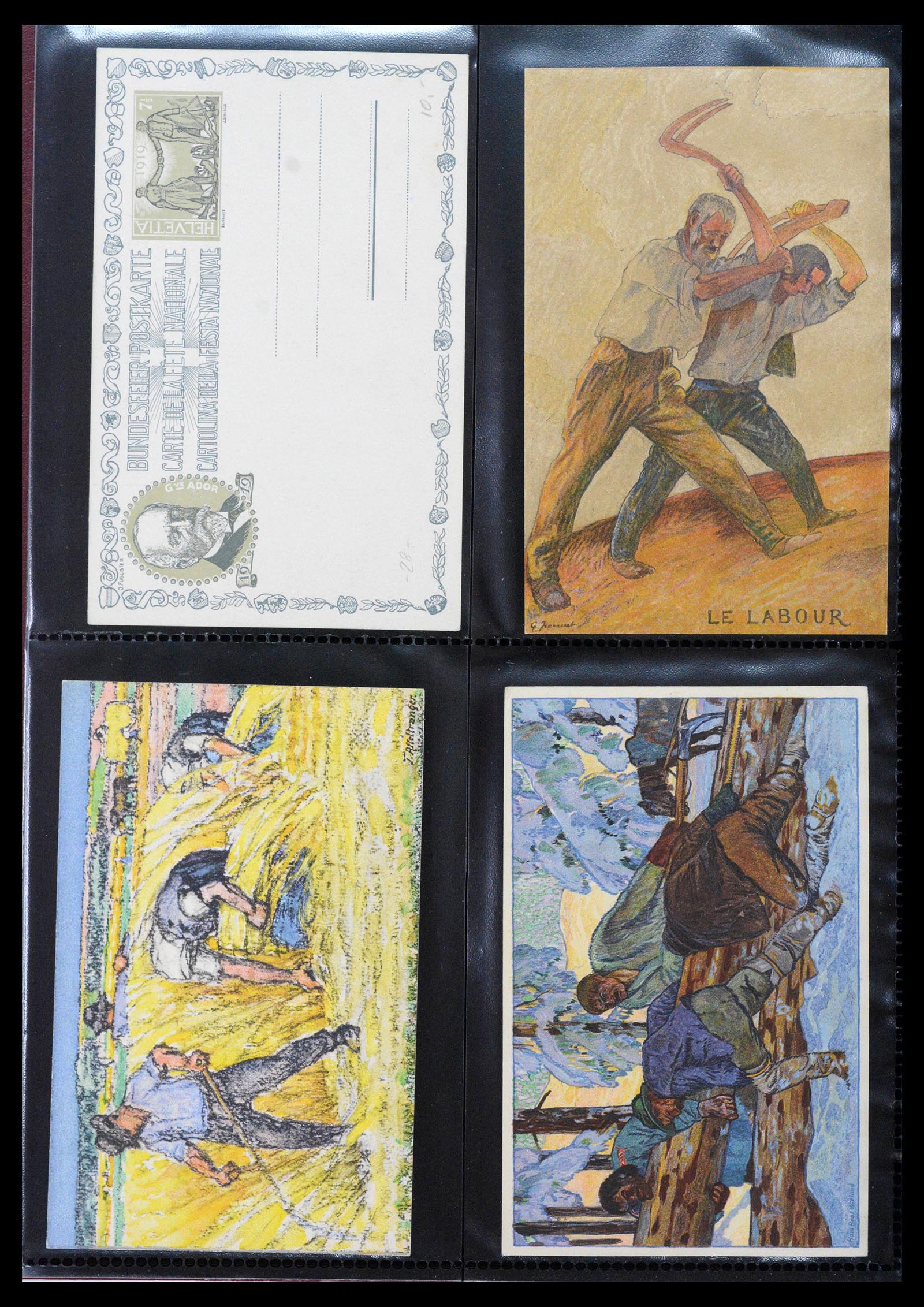 39433 0008 - Stamp collection 39433 Switzerland Bundesfeier cards 1910-1937.