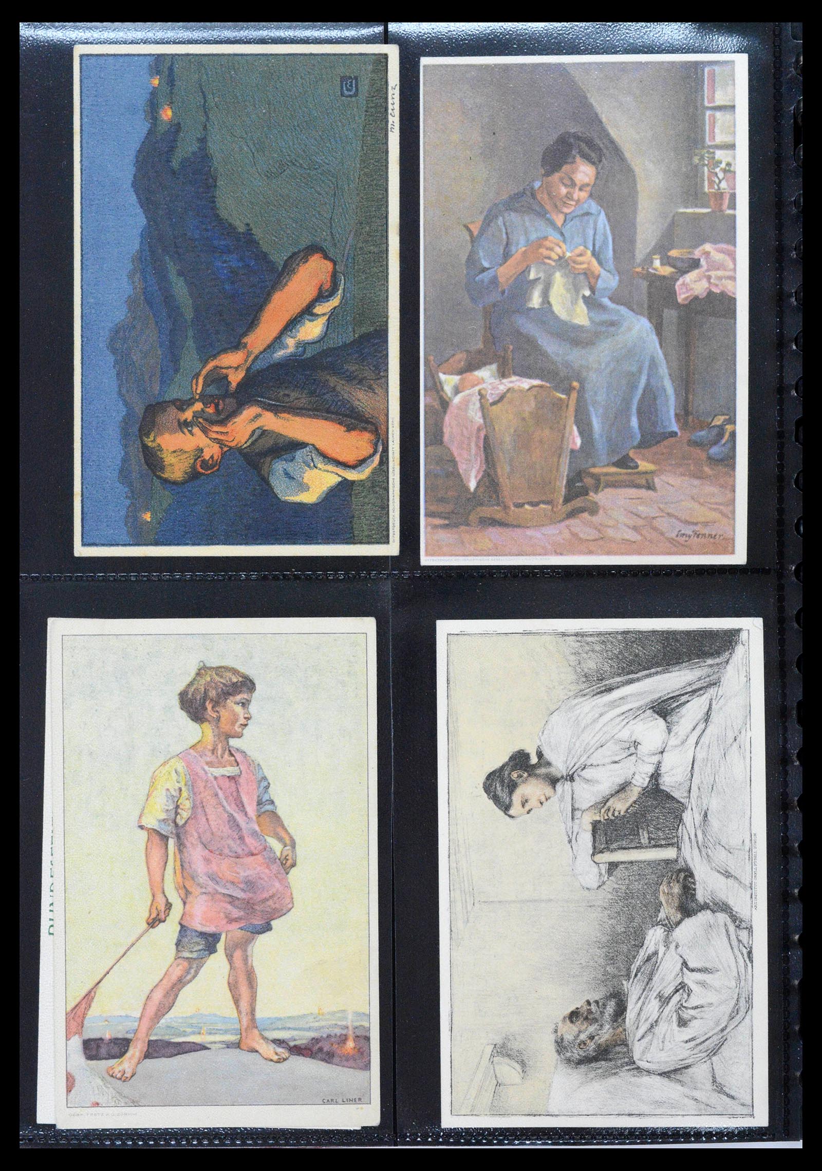 39433 0012 - Stamp collection 39433 Switzerland Bundesfeier cards 1910-1937.