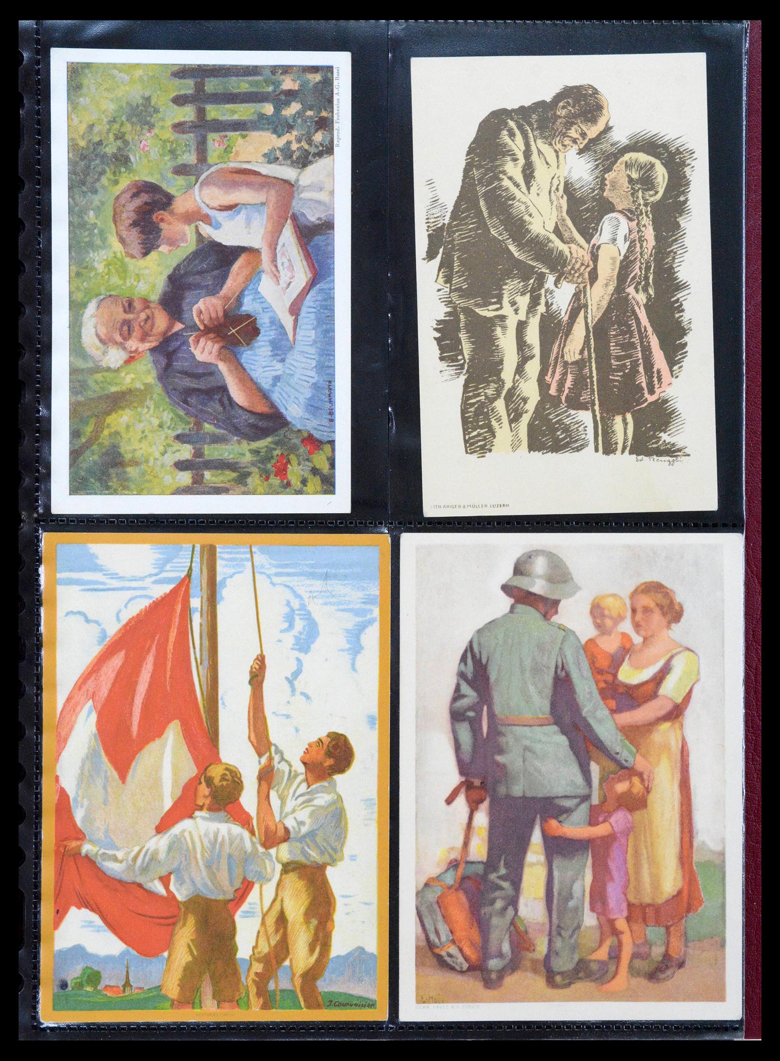 39433 0013 - Stamp collection 39433 Switzerland Bundesfeier cards 1910-1937.