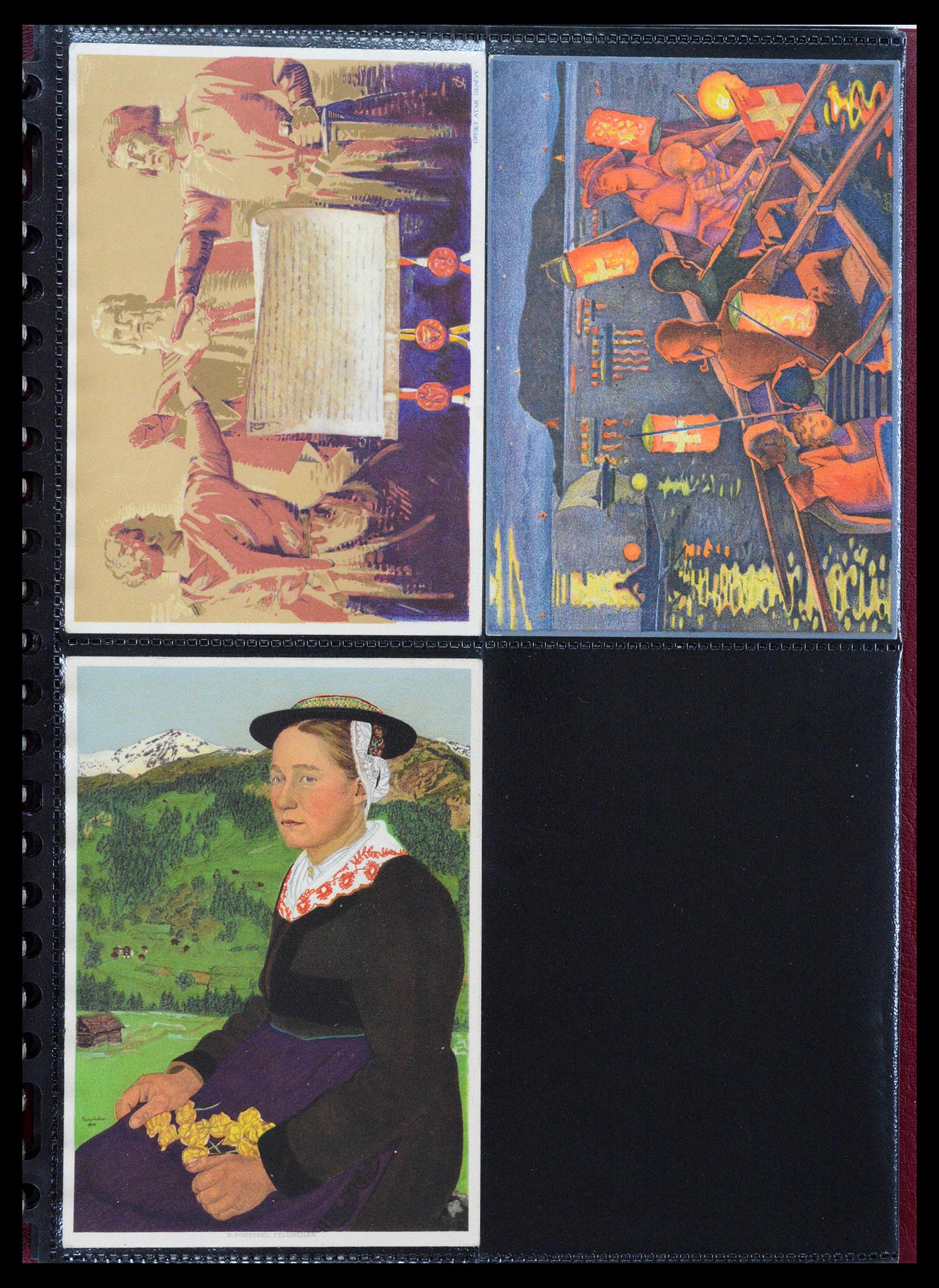 39433 0015 - Stamp collection 39433 Switzerland Bundesfeier cards 1910-1937.