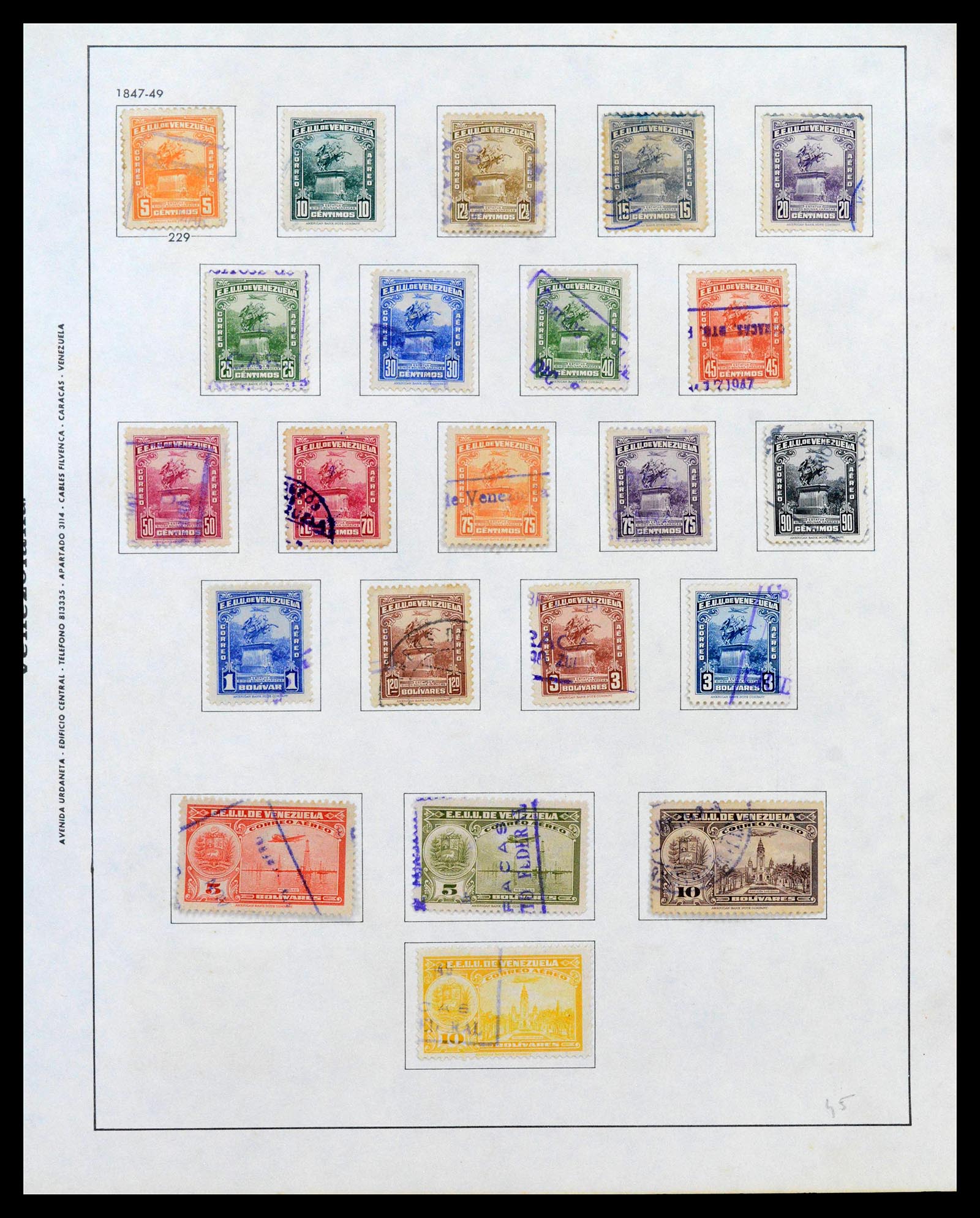 39436 0016 - Stamp collection 39436 Venezuela 1859-1985.