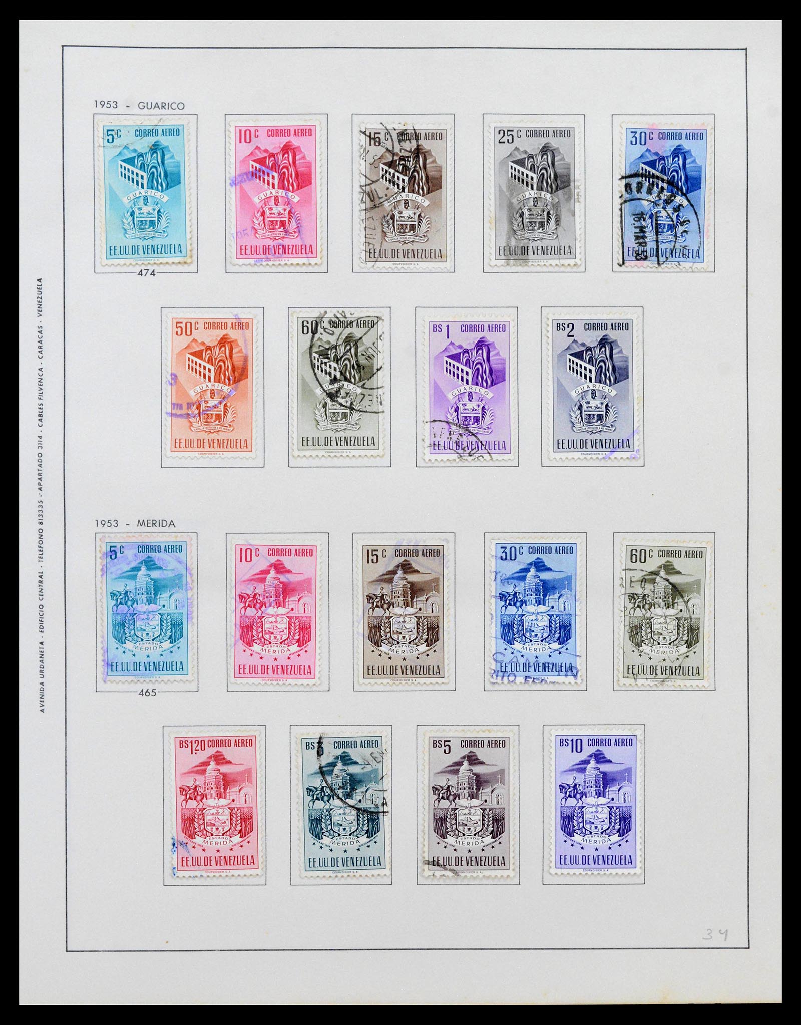 39436 0028 - Postzegelverzameling 39436 Venezuela 1859-1985.