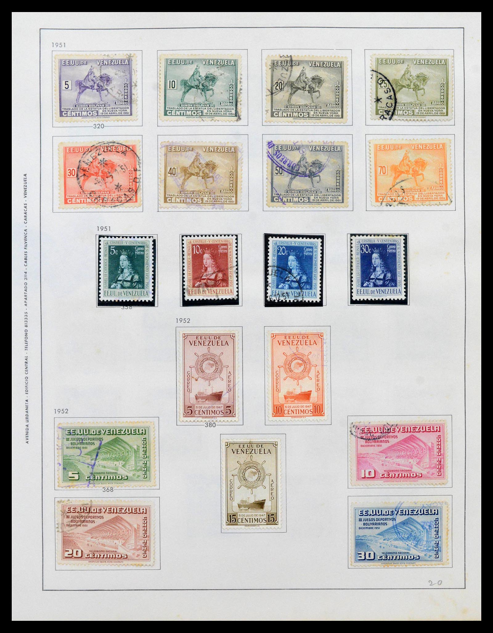 39436 0033 - Stamp collection 39436 Venezuela 1859-1985.