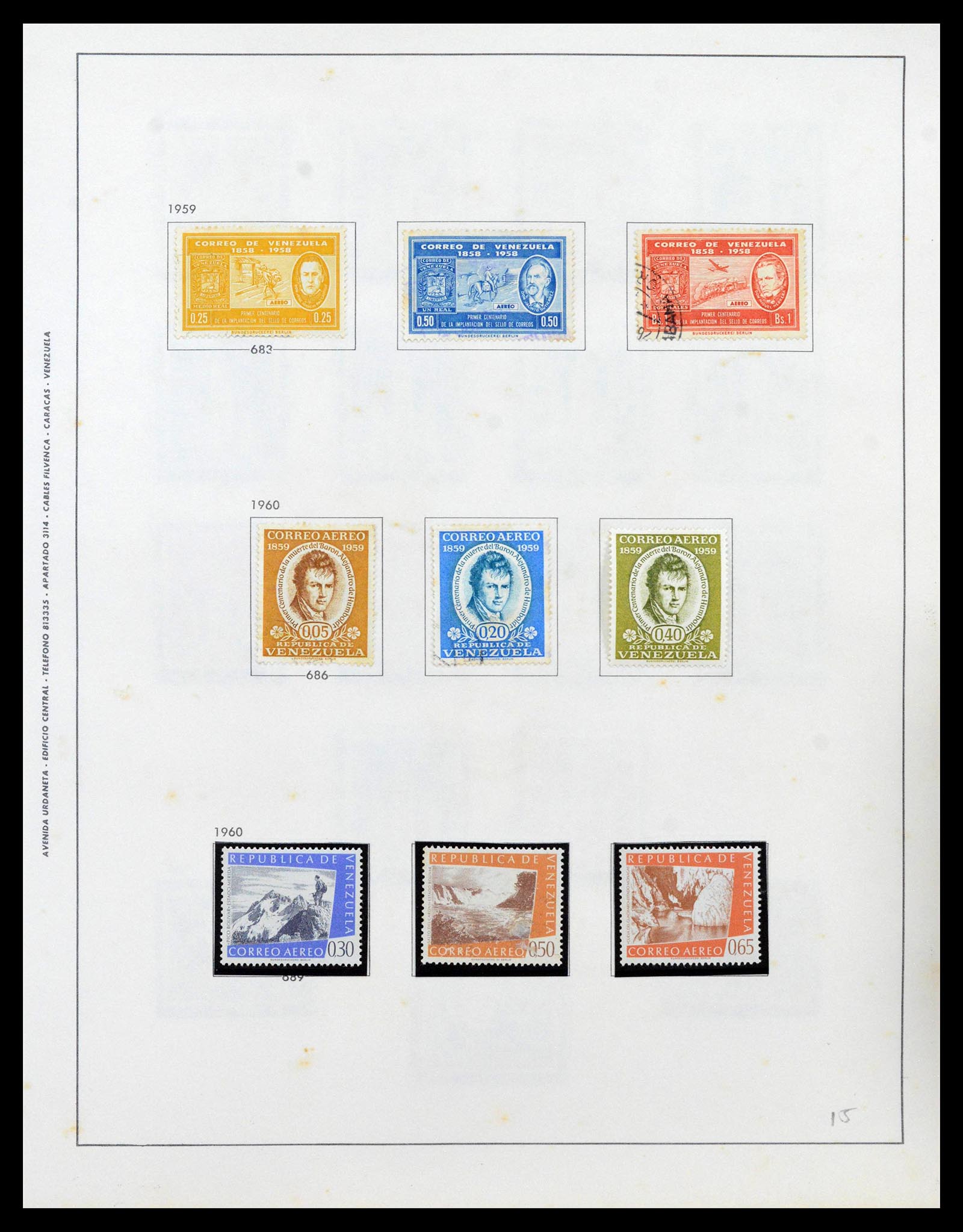 39436 0043 - Stamp collection 39436 Venezuela 1859-1985.