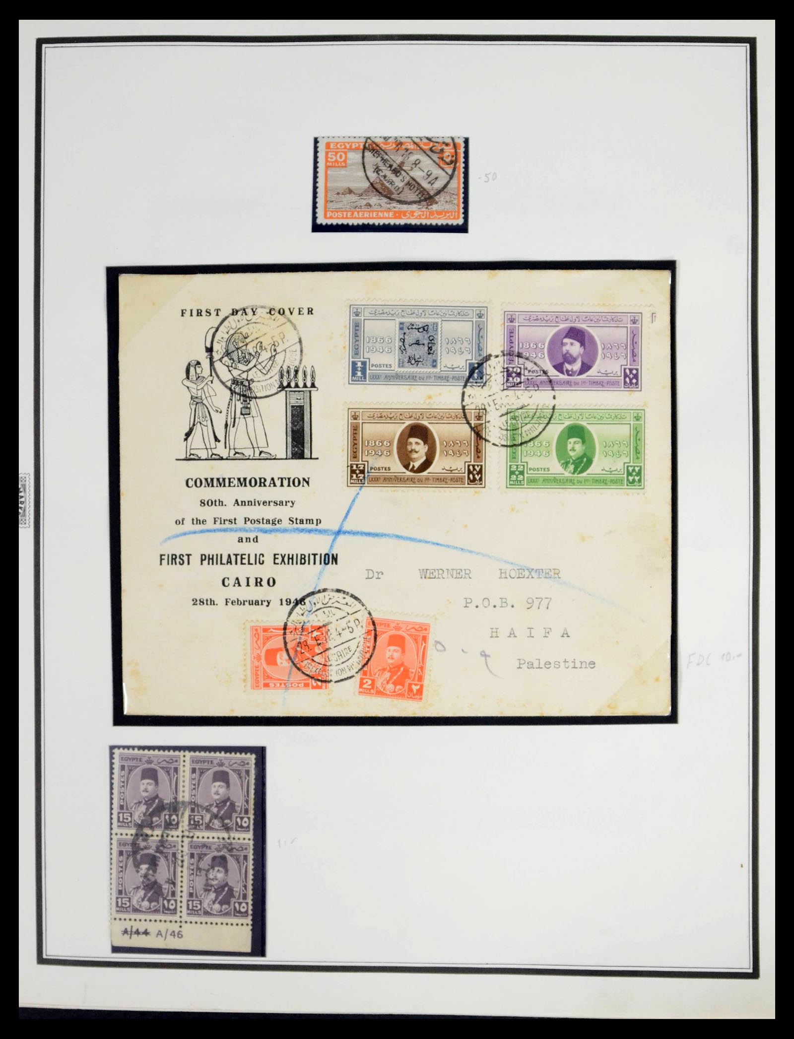 39437 0028 - Postzegelverzameling 39437 Egypte 1866-1958.