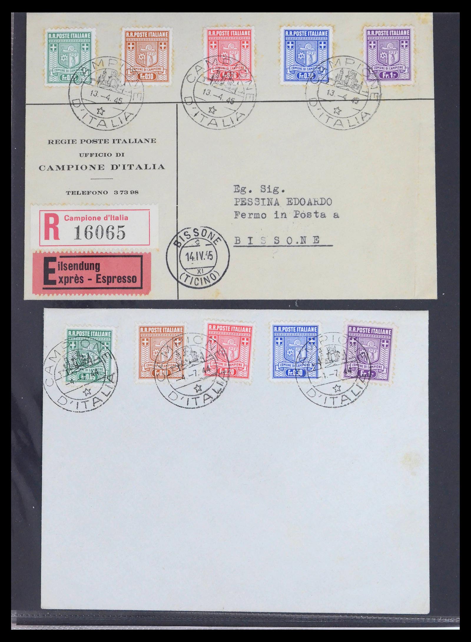 39441 0003 - Postzegelverzameling 39441 Zwitserland brieven vanaf 1870.