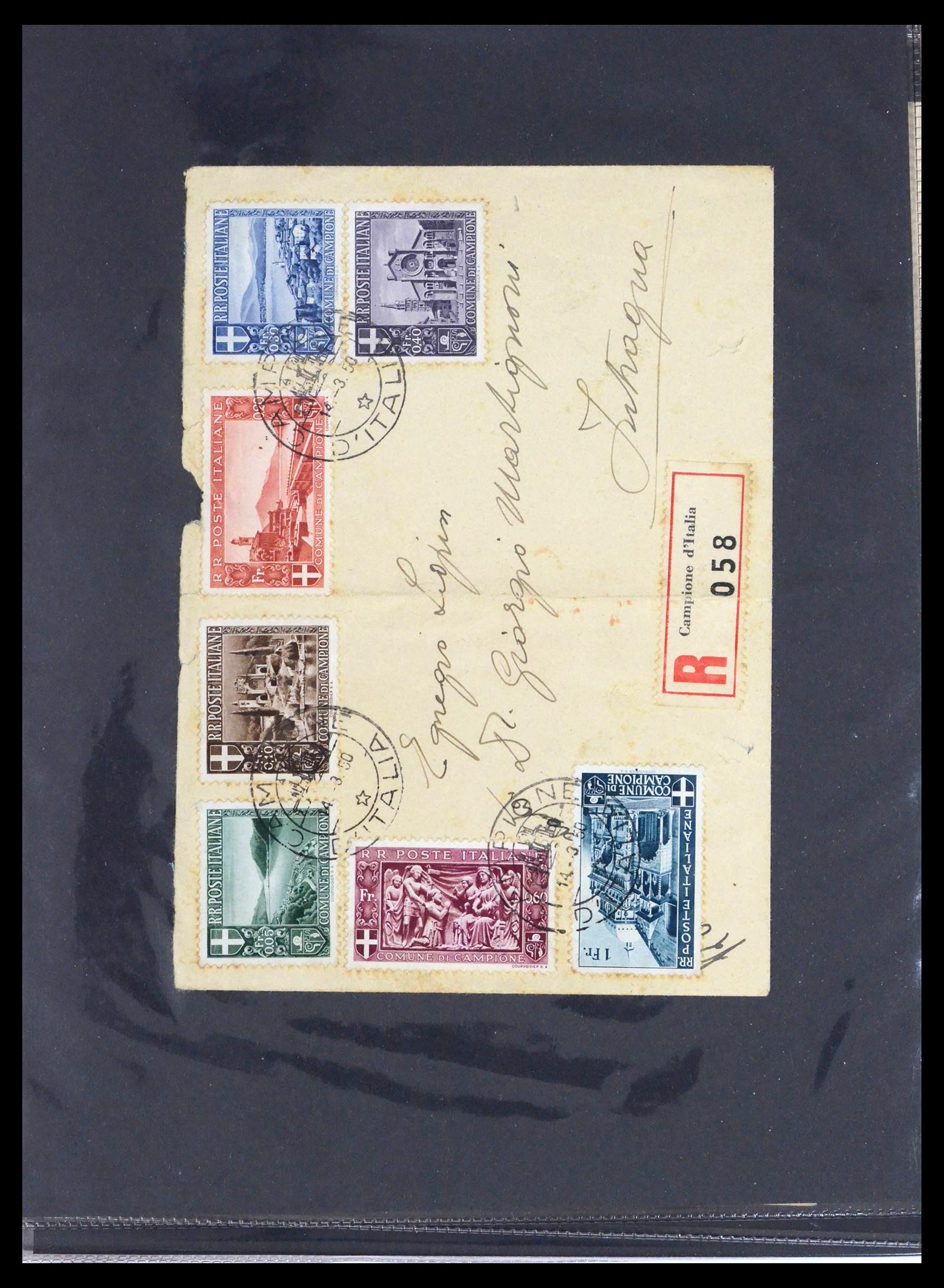 39441 0004 - Postzegelverzameling 39441 Zwitserland brieven vanaf 1870.