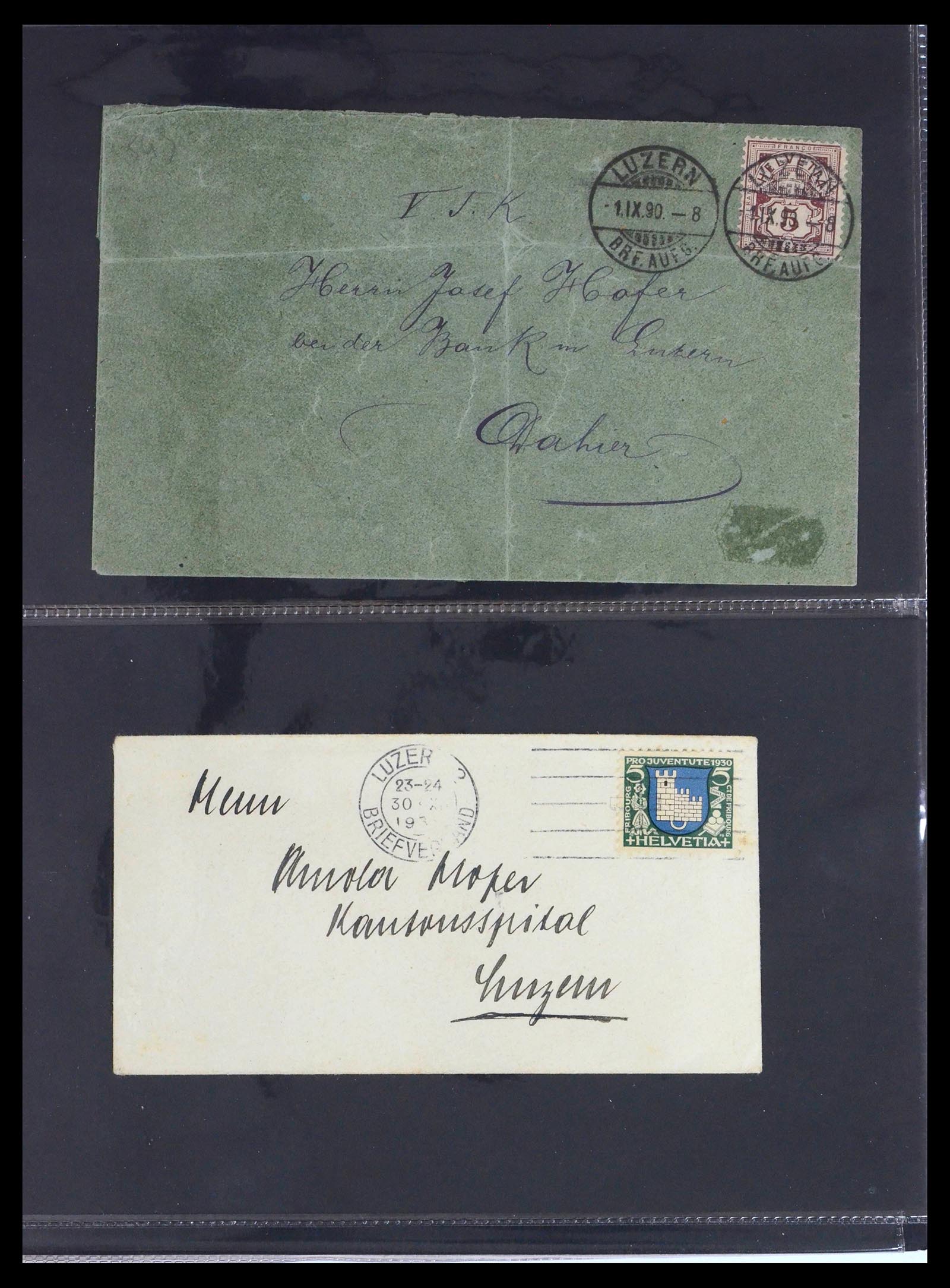 39441 0006 - Postzegelverzameling 39441 Zwitserland brieven vanaf 1870.