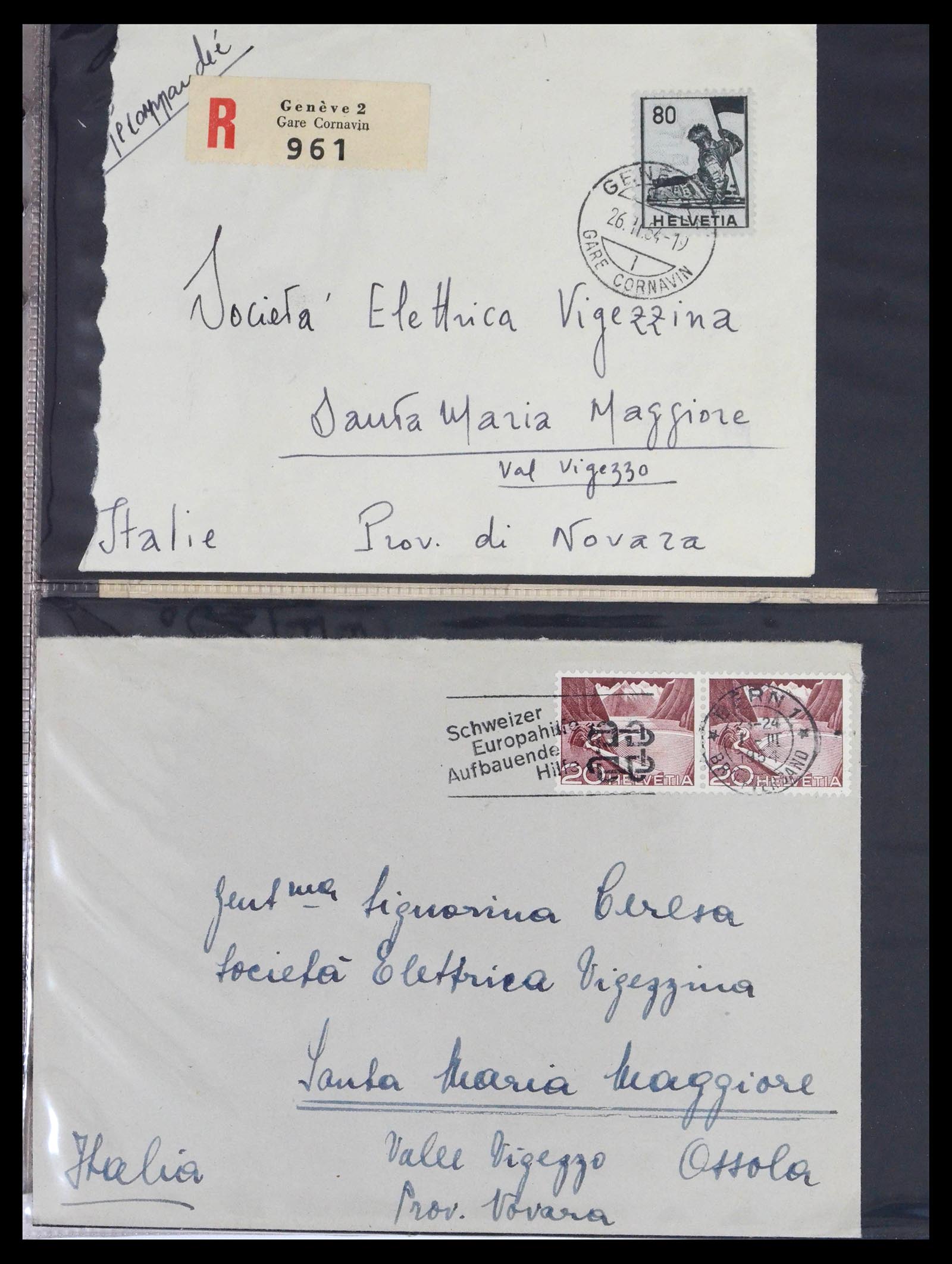39441 0011 - Postzegelverzameling 39441 Zwitserland brieven vanaf 1870.
