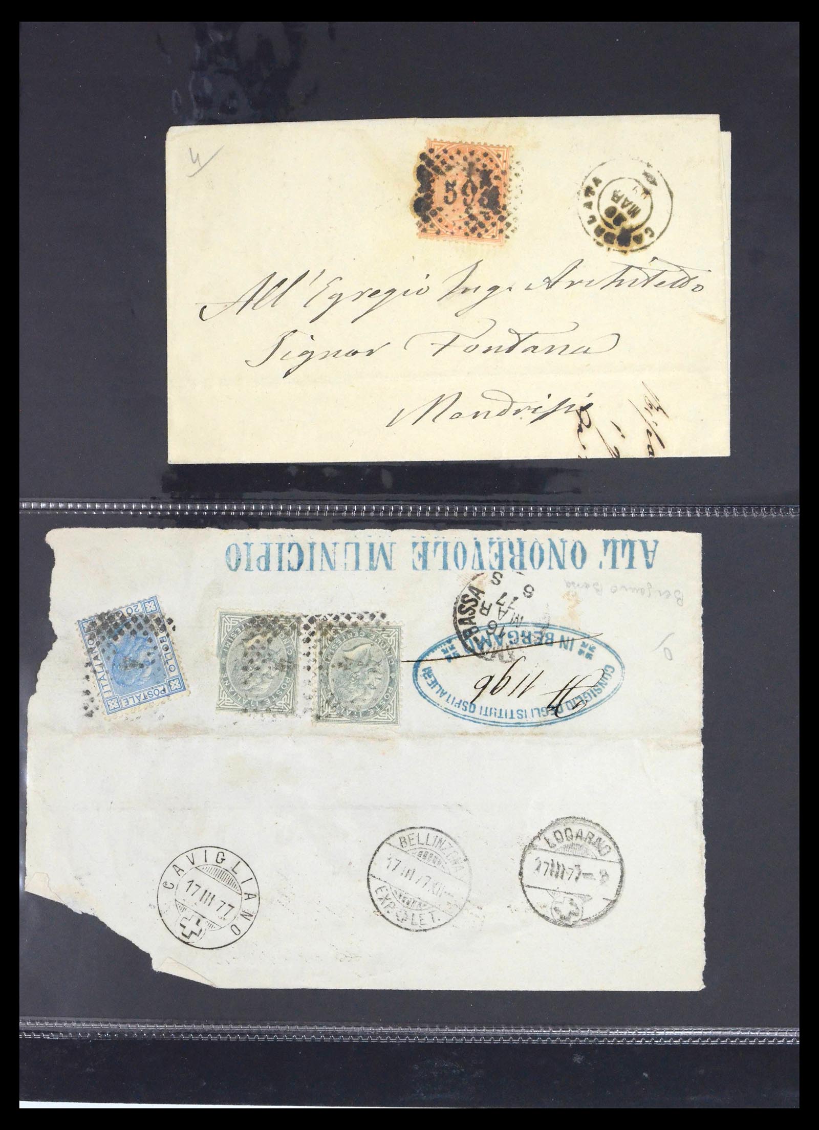39441 0016 - Postzegelverzameling 39441 Zwitserland brieven vanaf 1870.
