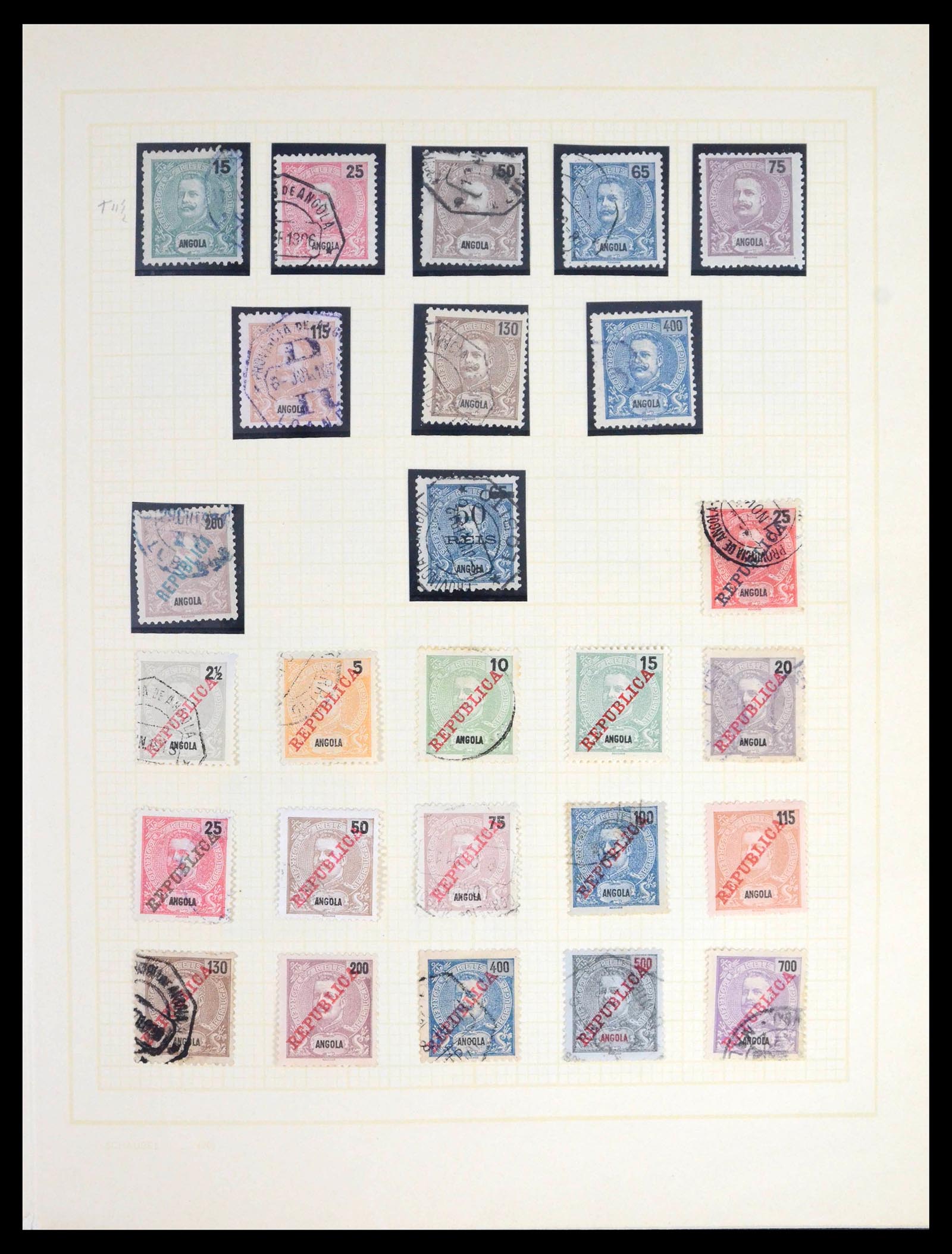 39442 0010 - Postzegelverzameling 39442 Angola 1870-2002.