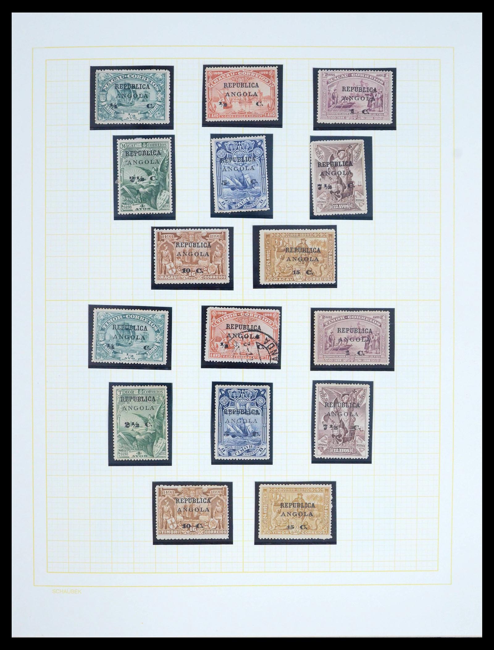 39442 0012 - Postzegelverzameling 39442 Angola 1870-2002.
