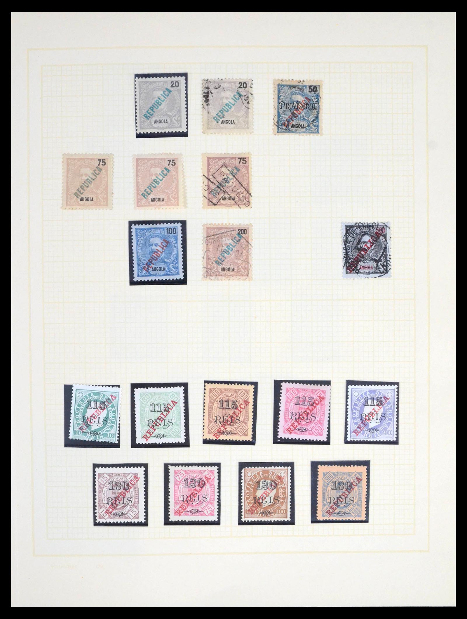 39442 0014 - Postzegelverzameling 39442 Angola 1870-2002.