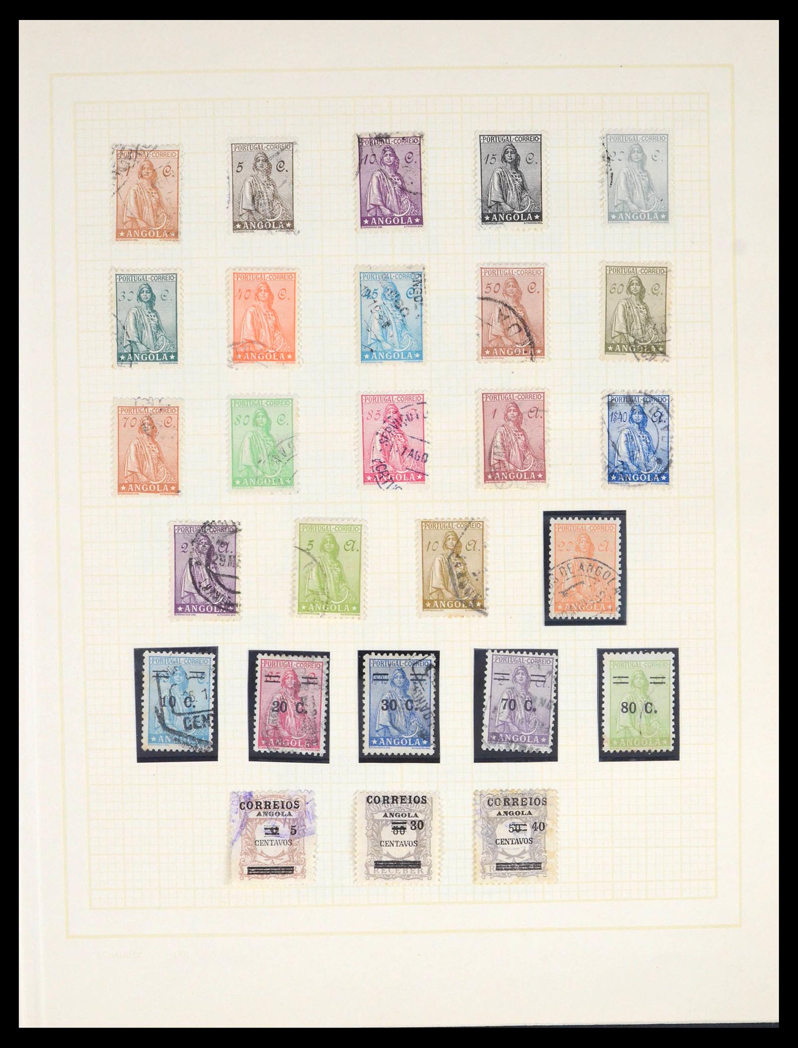 39442 0020 - Postzegelverzameling 39442 Angola 1870-2002.