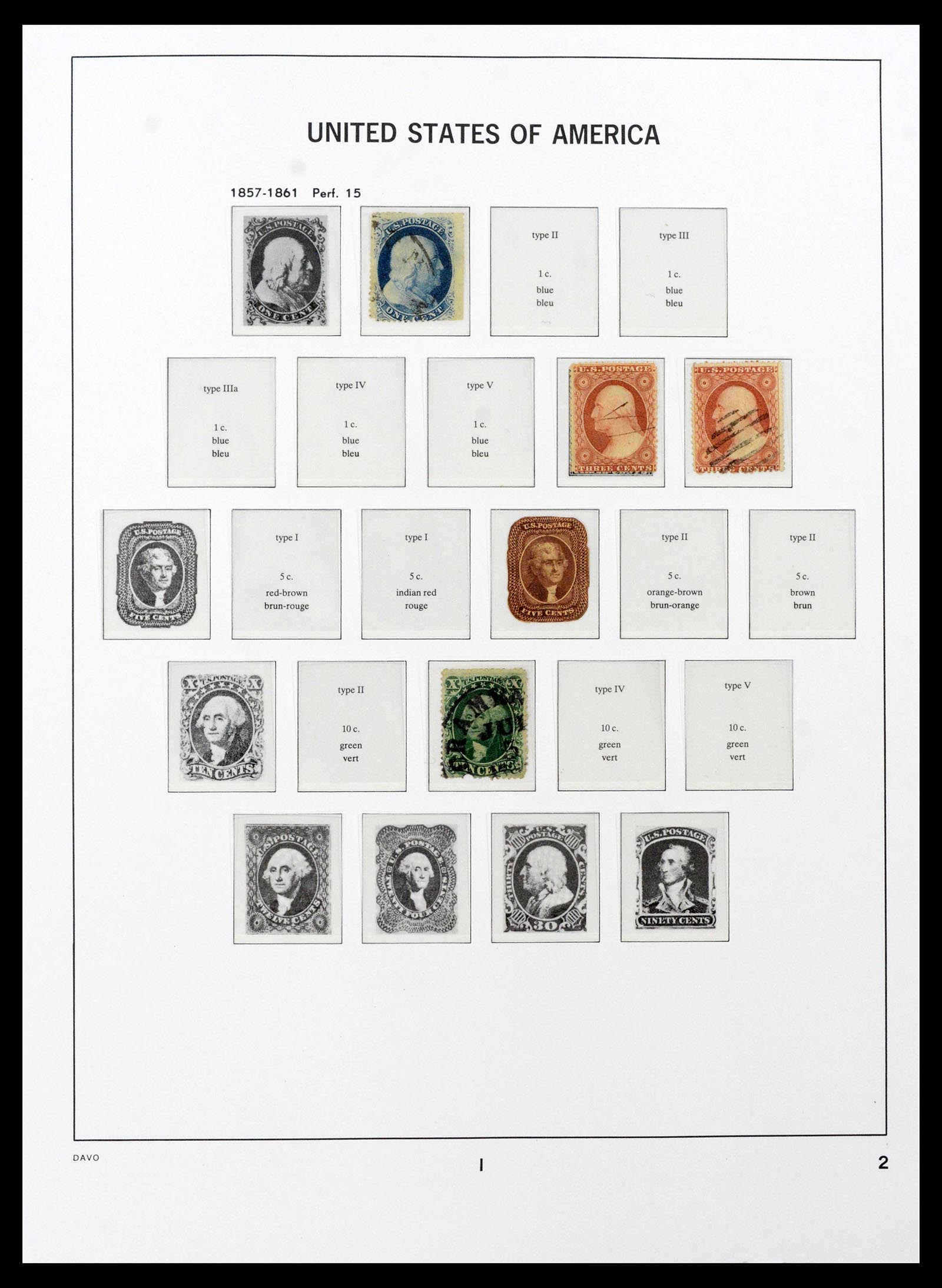 39443 0002 - Postzegelverzameling 39443 USA 1851-1976.
