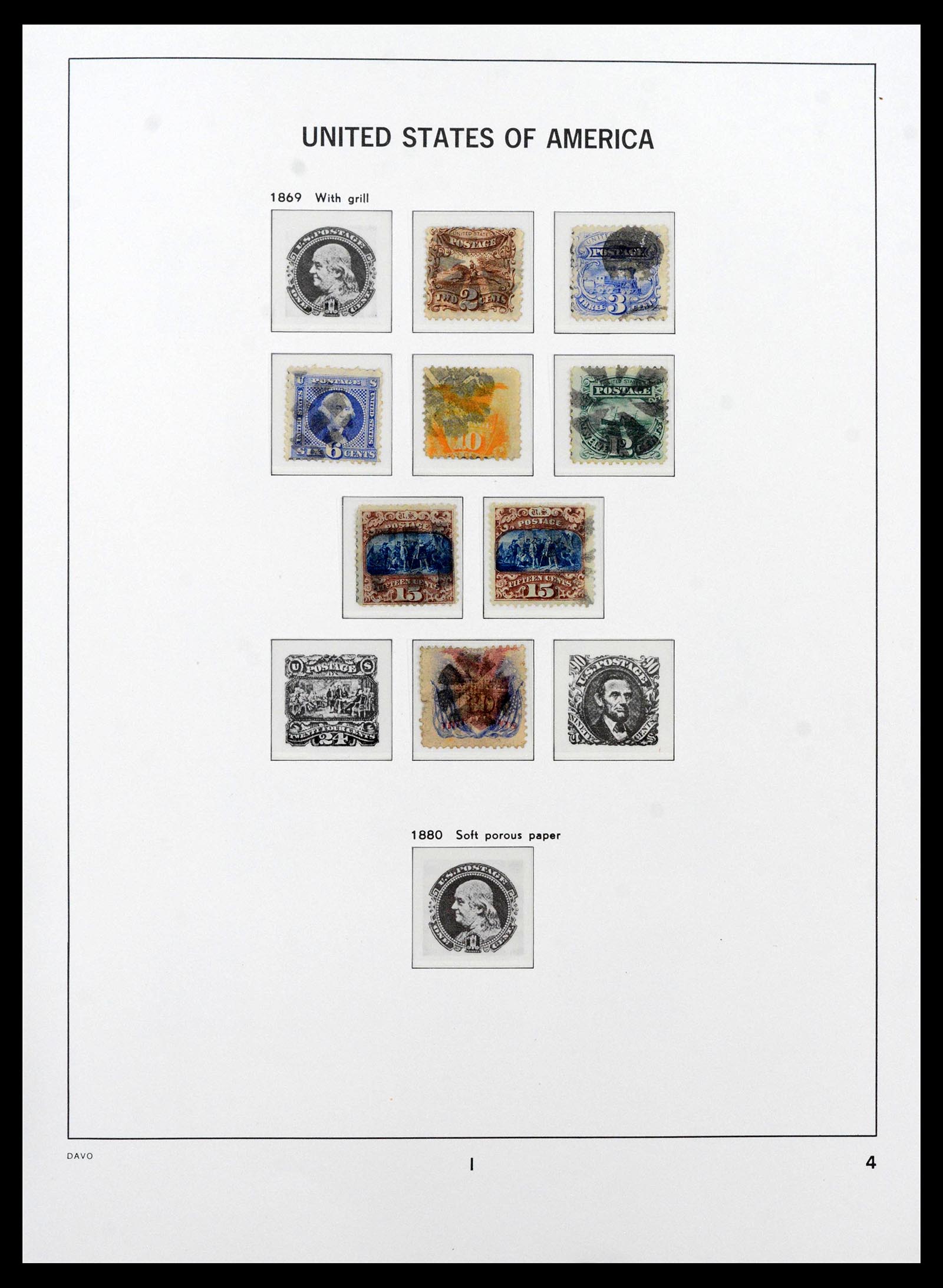 39443 0005 - Postzegelverzameling 39443 USA 1851-1976.