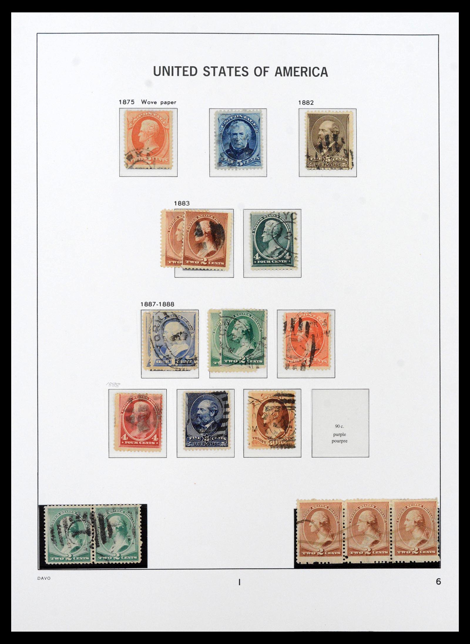 39443 0008 - Postzegelverzameling 39443 USA 1851-1976.