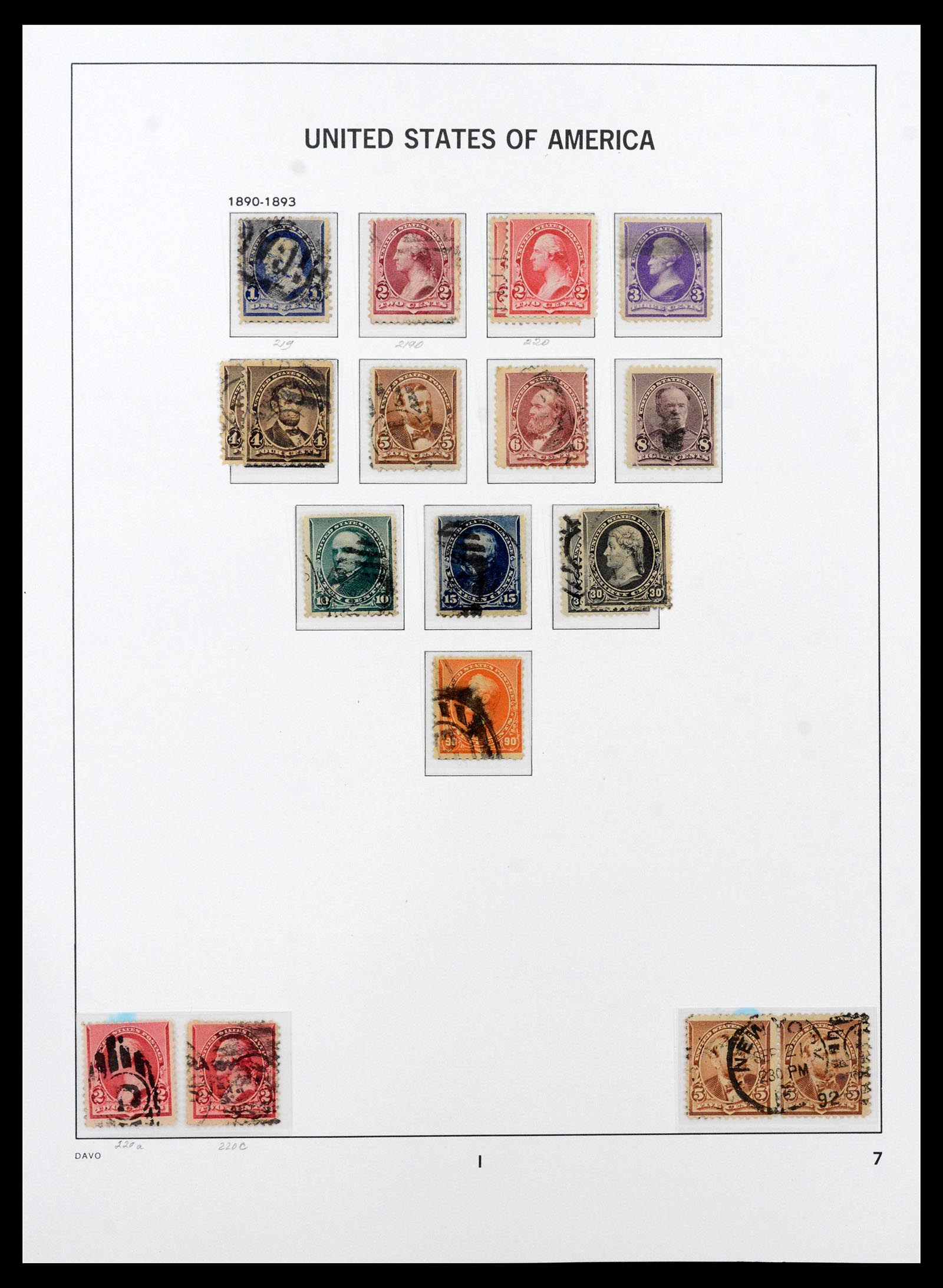 39443 0009 - Postzegelverzameling 39443 USA 1851-1976.