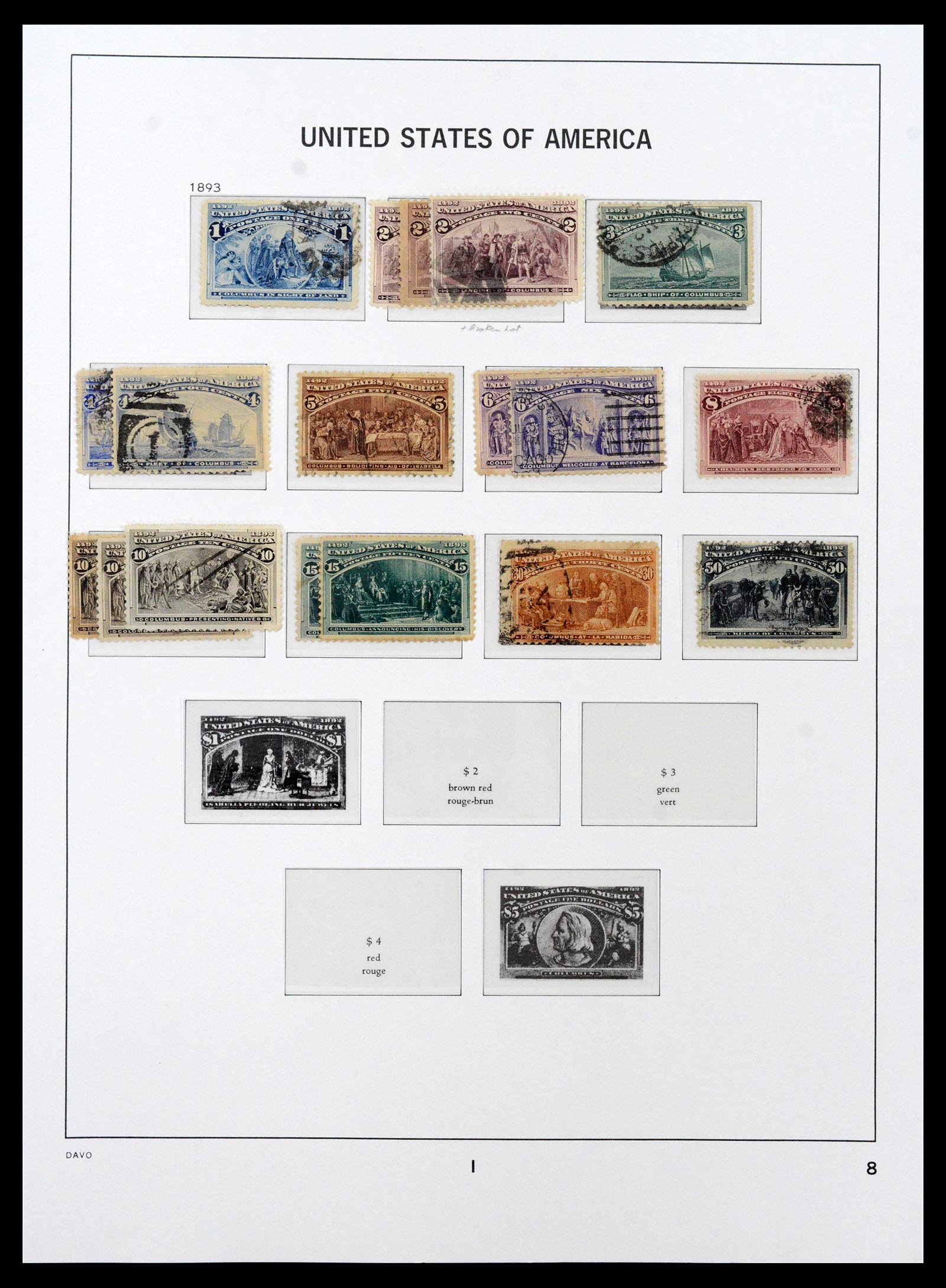 39443 0010 - Postzegelverzameling 39443 USA 1851-1976.