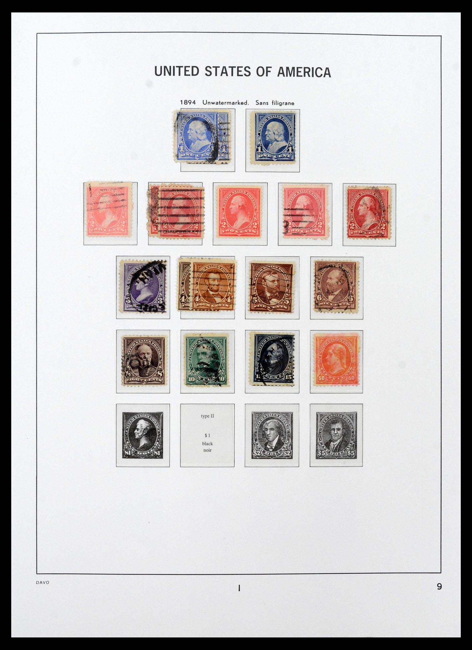 39443 0011 - Postzegelverzameling 39443 USA 1851-1976.