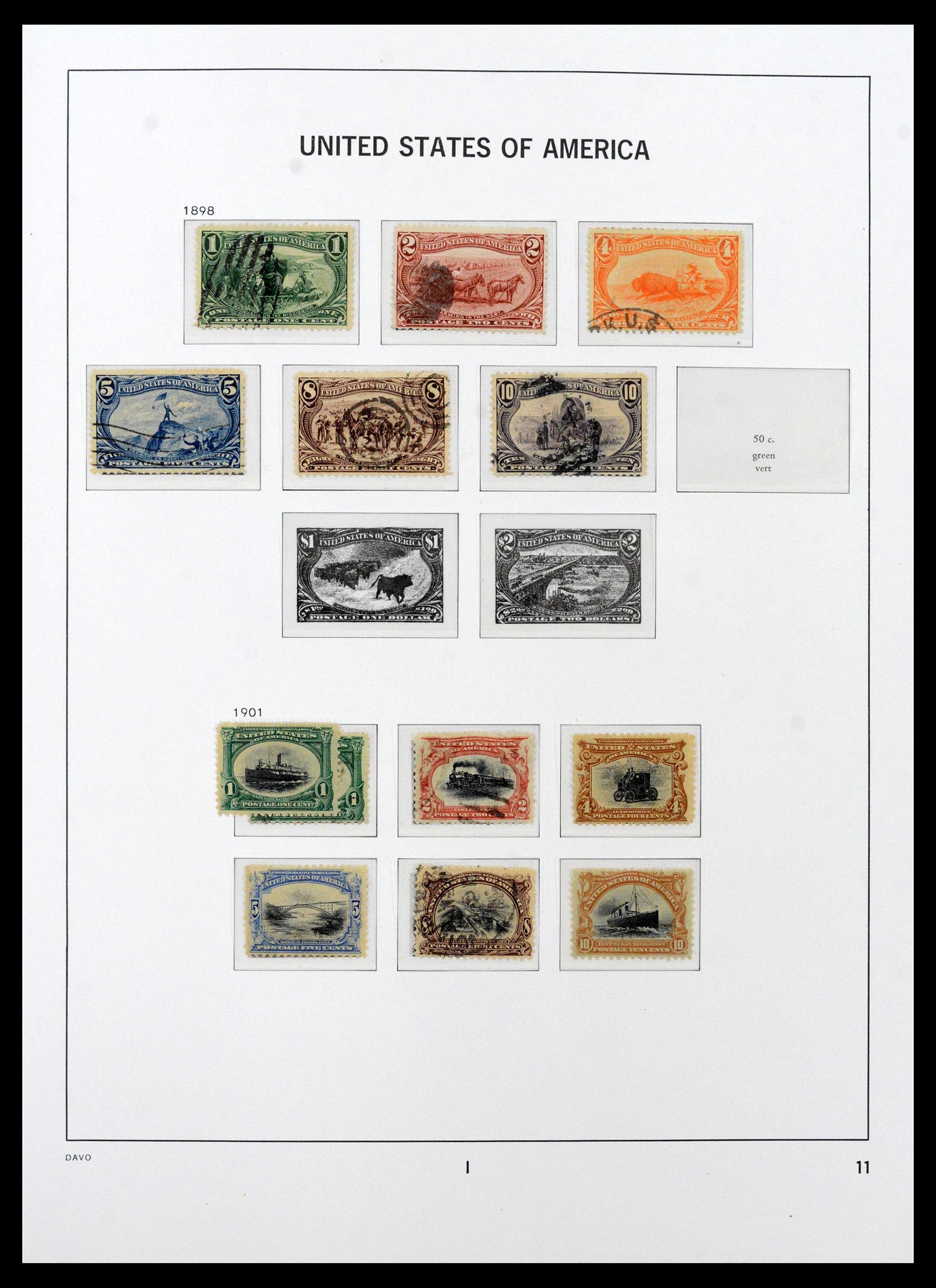 39443 0013 - Postzegelverzameling 39443 USA 1851-1976.