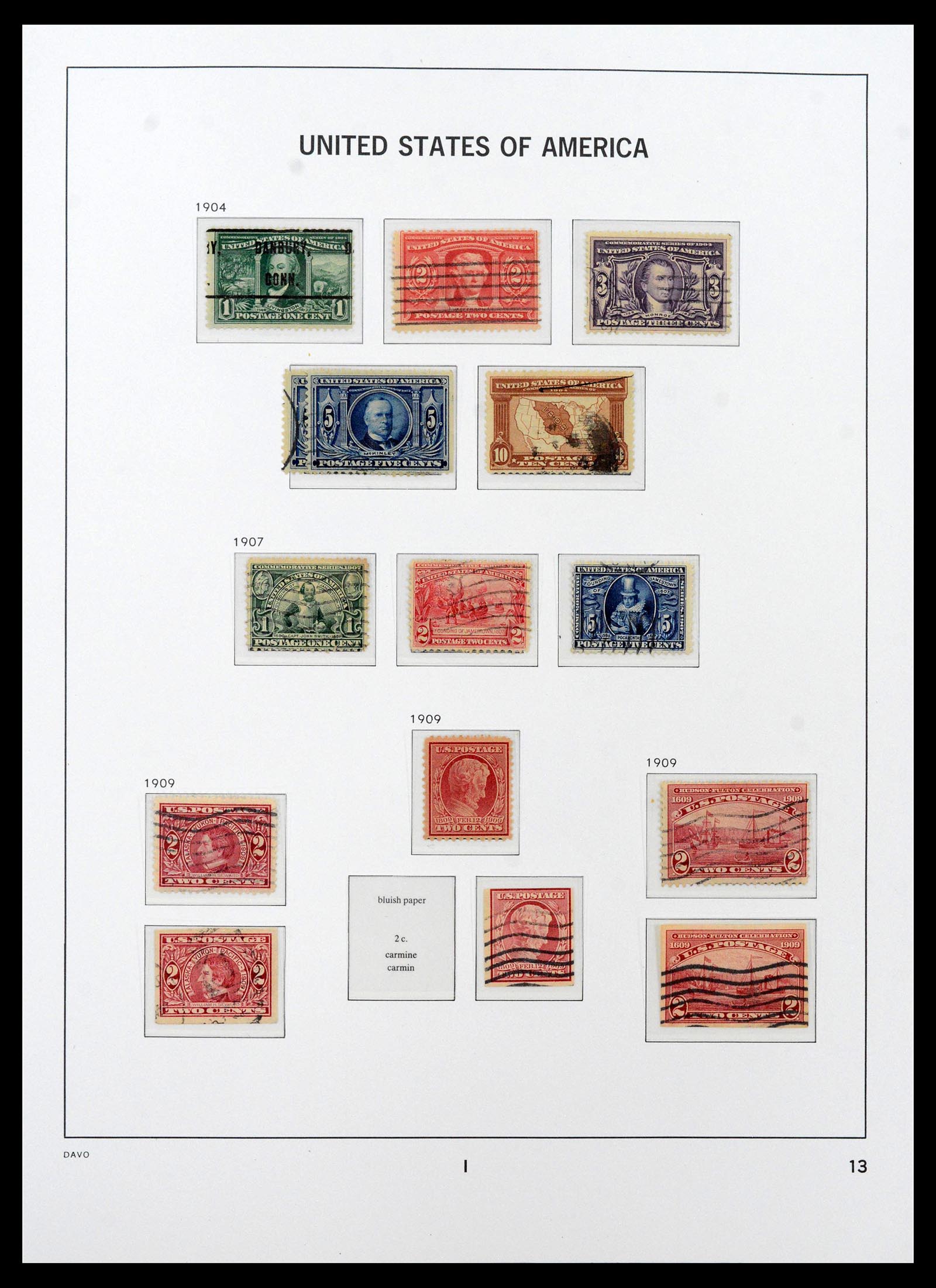 39443 0015 - Postzegelverzameling 39443 USA 1851-1976.