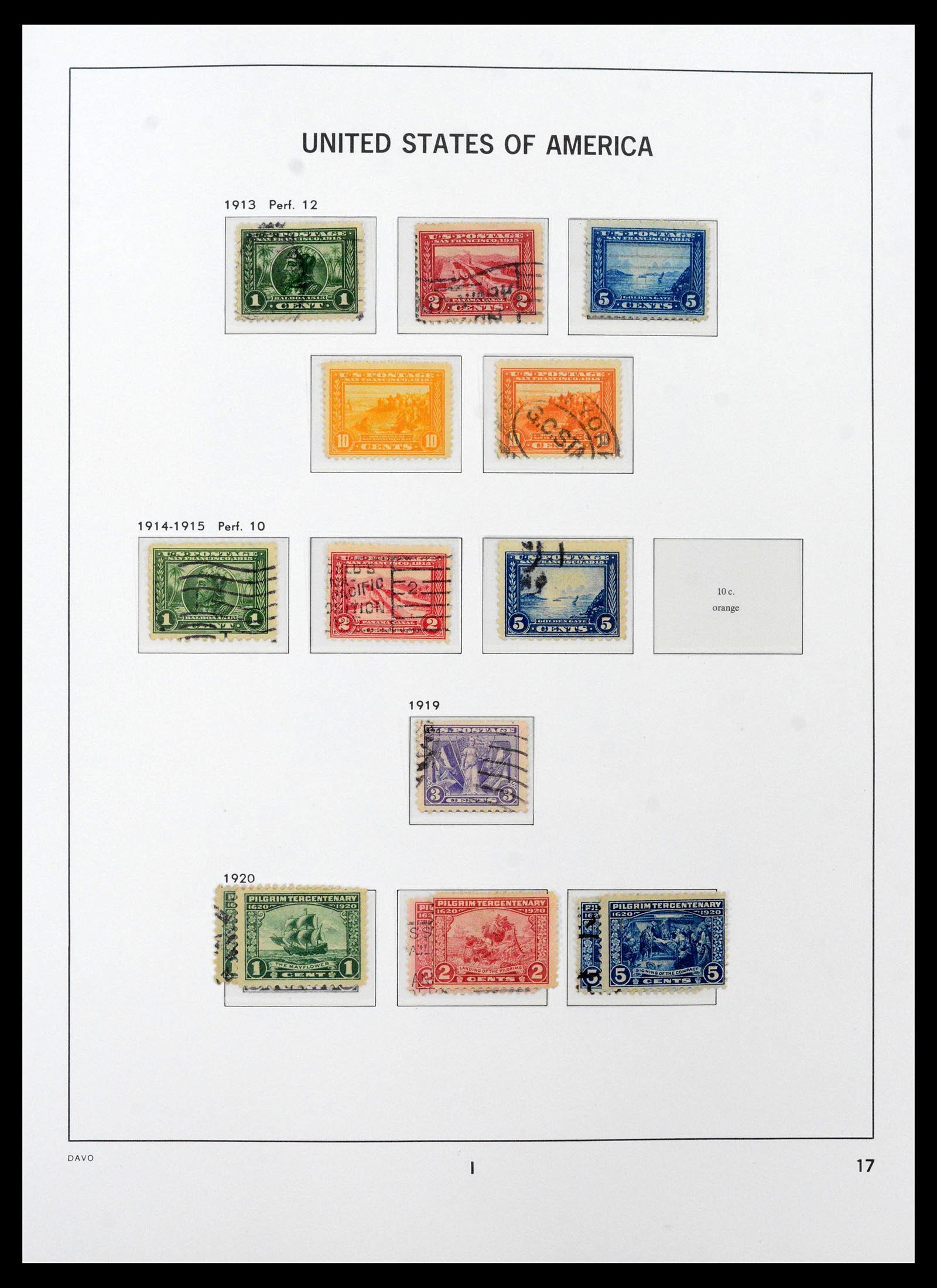 39443 0022 - Postzegelverzameling 39443 USA 1851-1976.