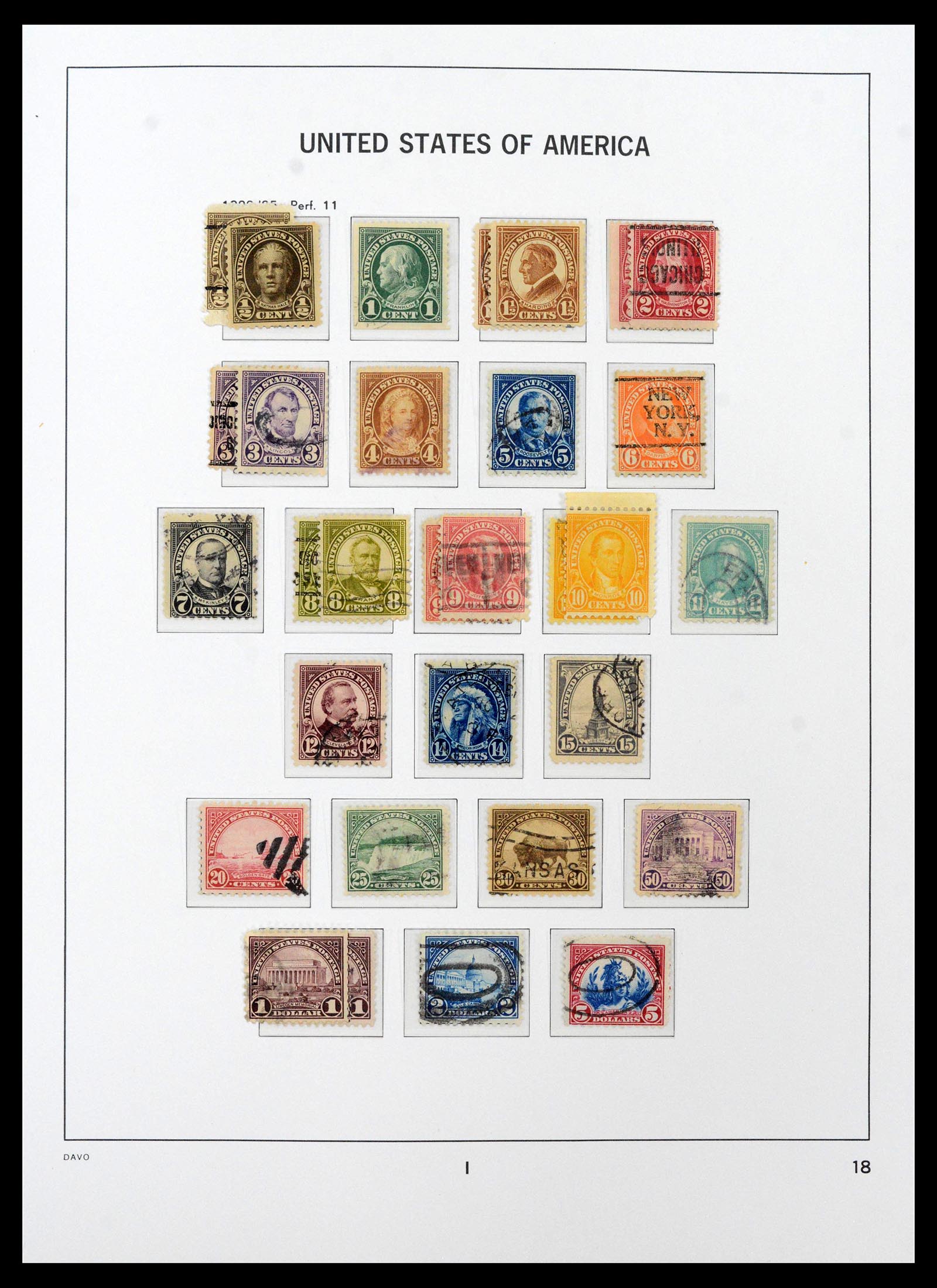 39443 0023 - Postzegelverzameling 39443 USA 1851-1976.