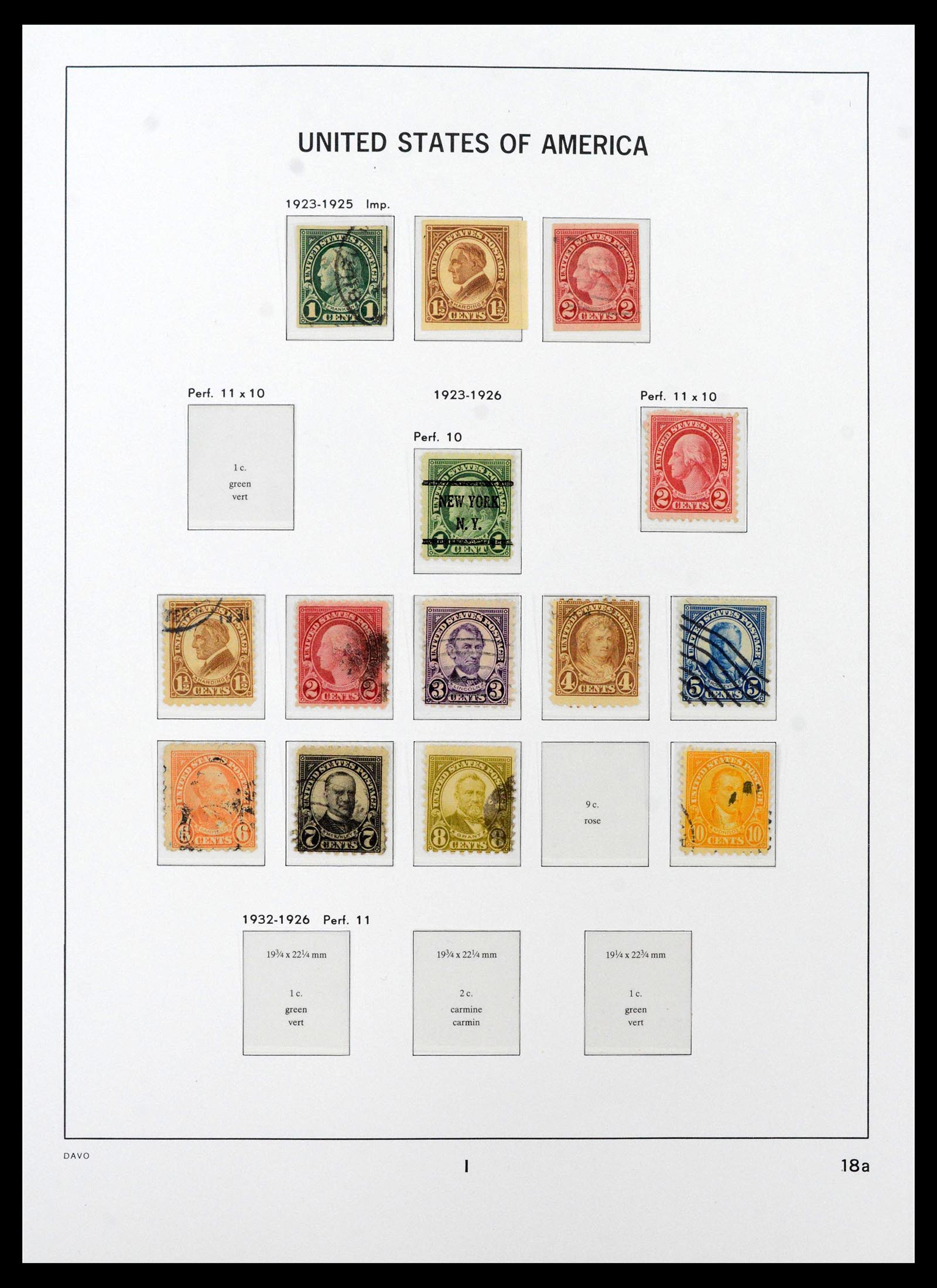 39443 0024 - Postzegelverzameling 39443 USA 1851-1976.