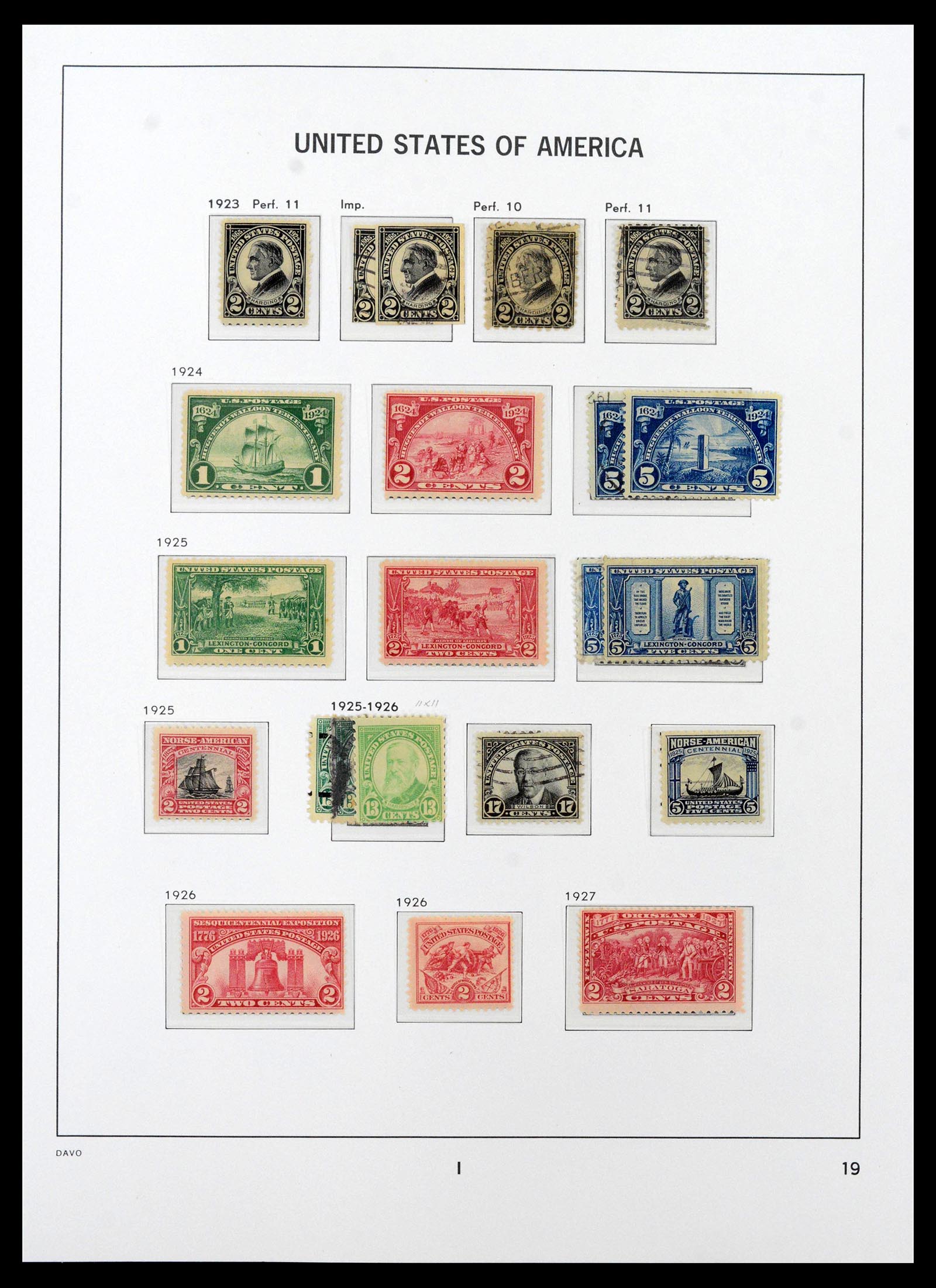 39443 0026 - Postzegelverzameling 39443 USA 1851-1976.