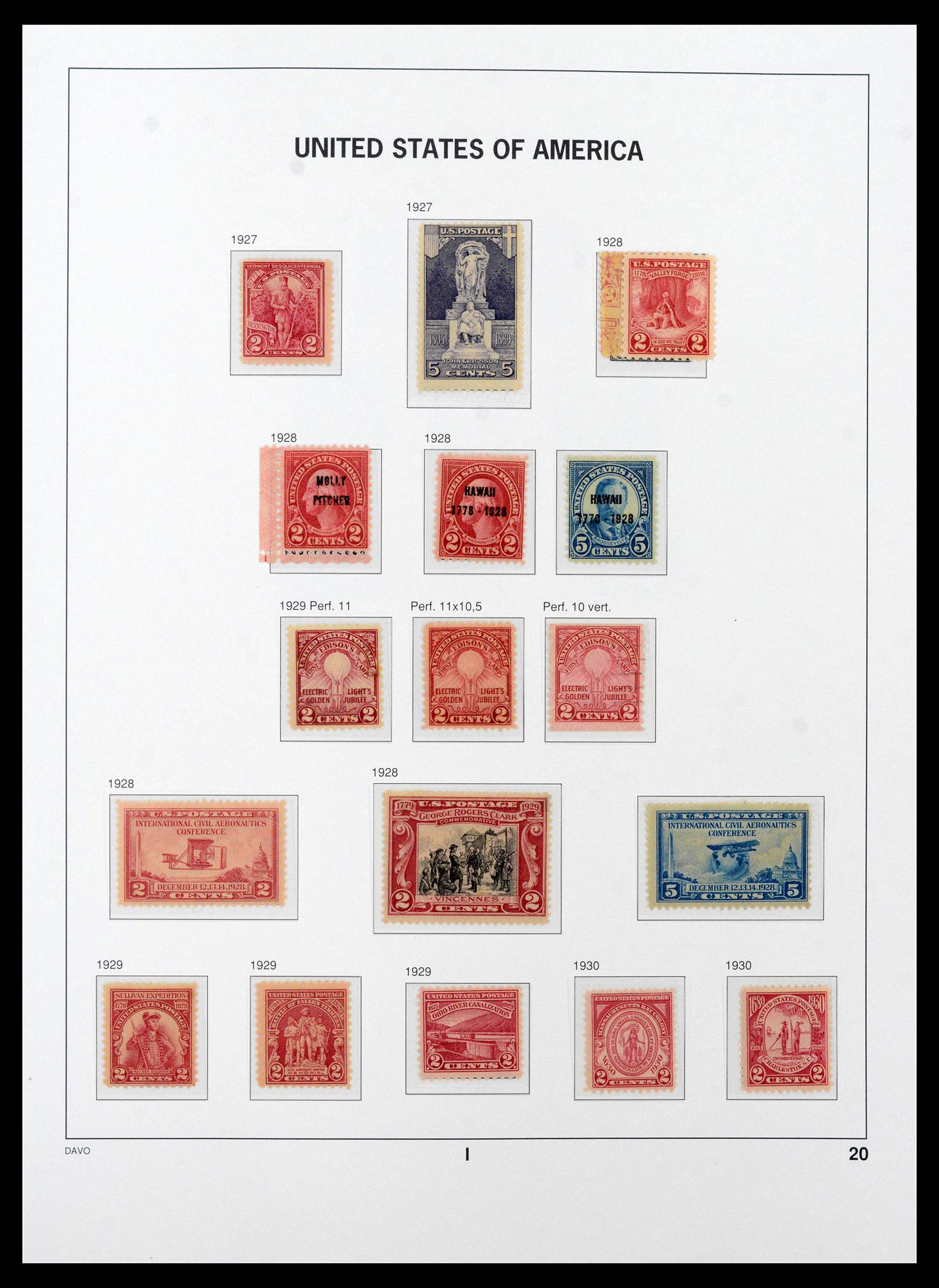39443 0027 - Postzegelverzameling 39443 USA 1851-1976.