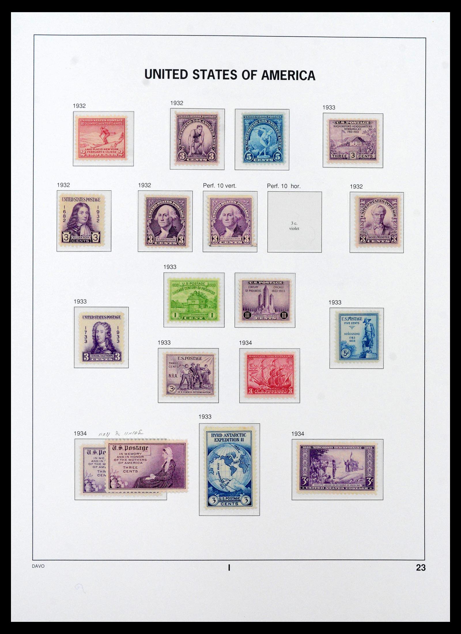 39443 0030 - Postzegelverzameling 39443 USA 1851-1976.