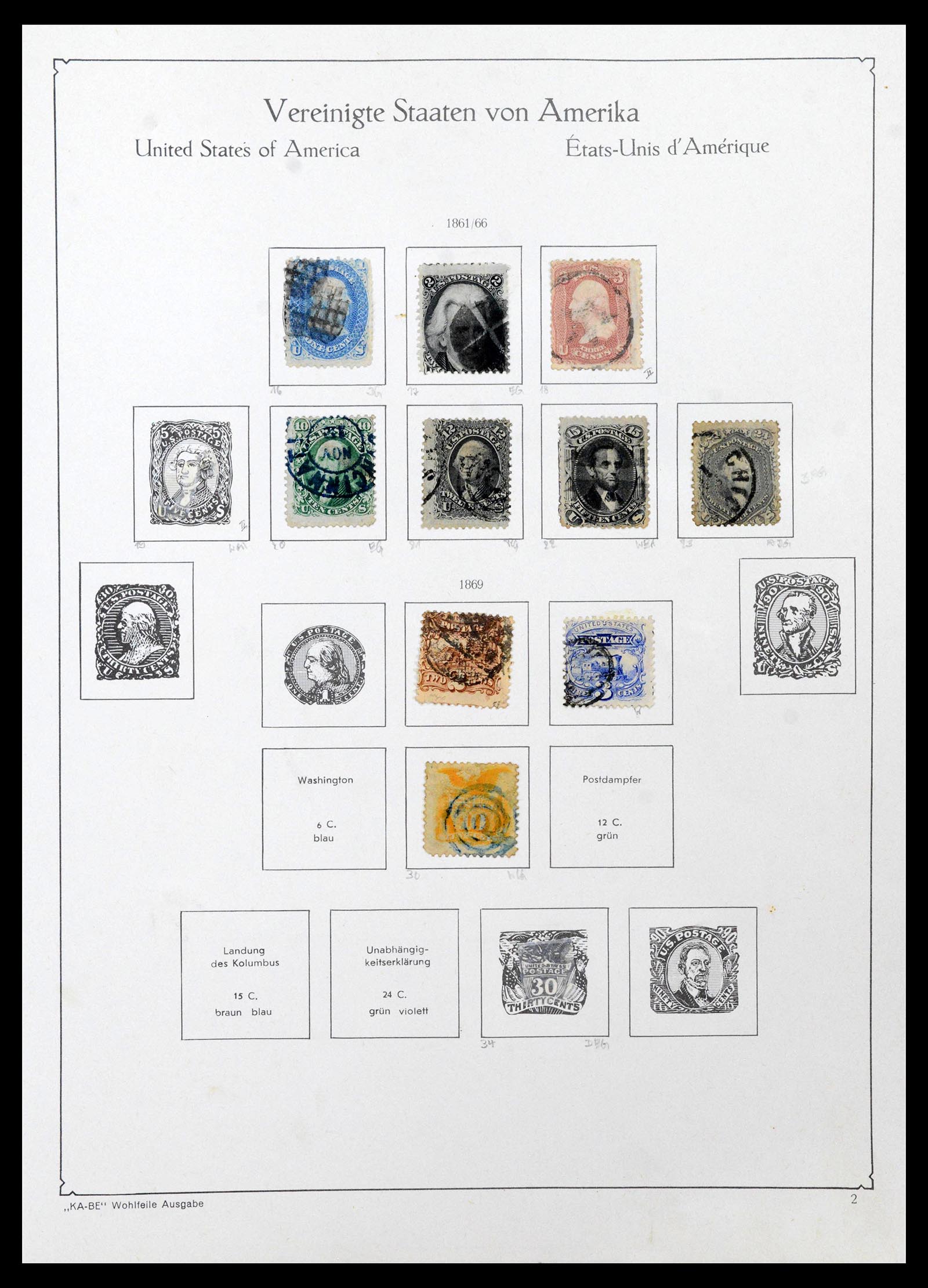 39444 0001 - Stamp collection 39444 USA 1861-2008.