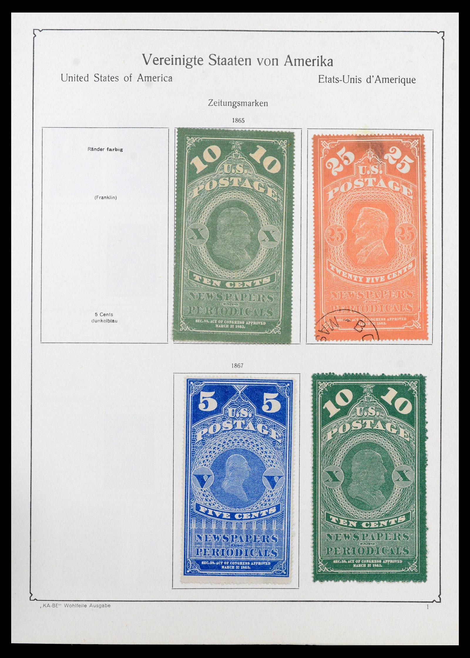 39444 0042 - Stamp collection 39444 USA 1861-2008.