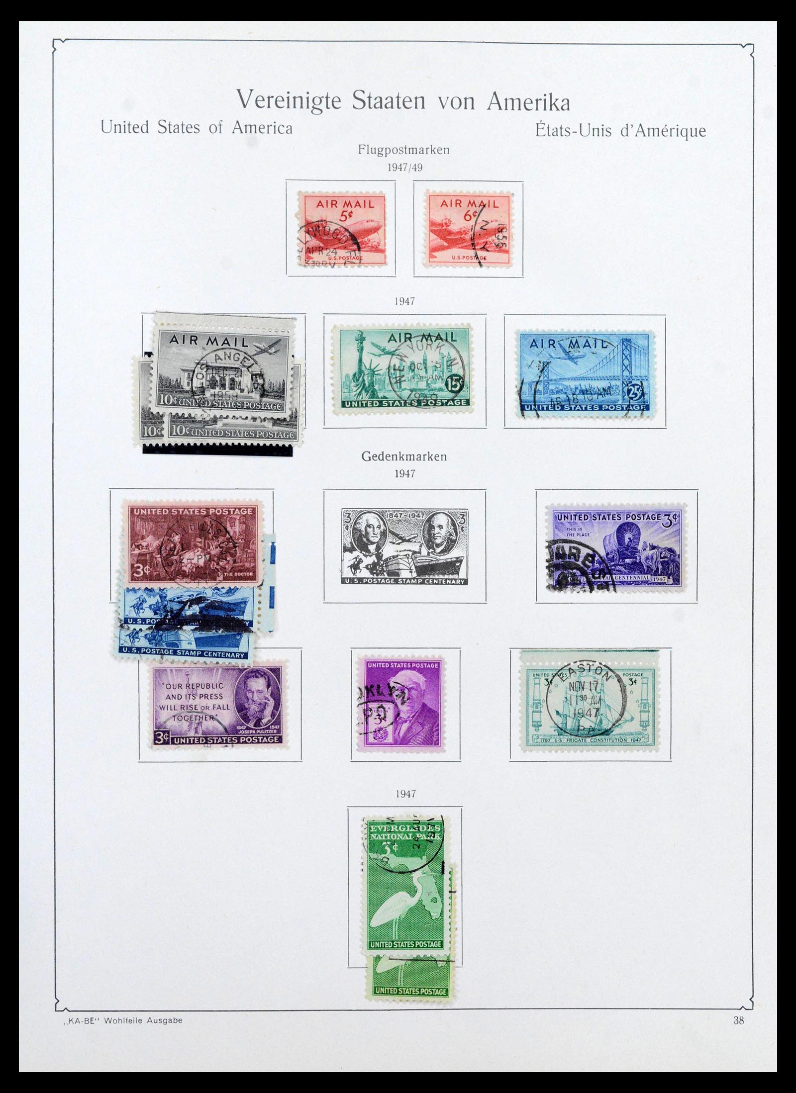 39444 0047 - Postzegelverzameling 39444 USA 1861-2008.