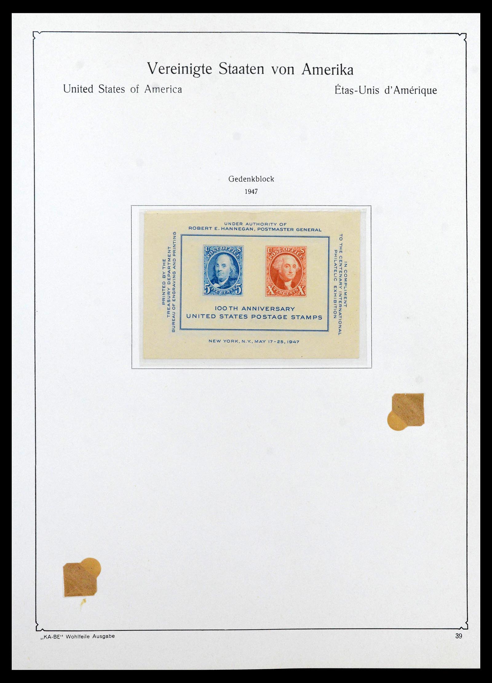 39444 0049 - Postzegelverzameling 39444 USA 1861-2008.