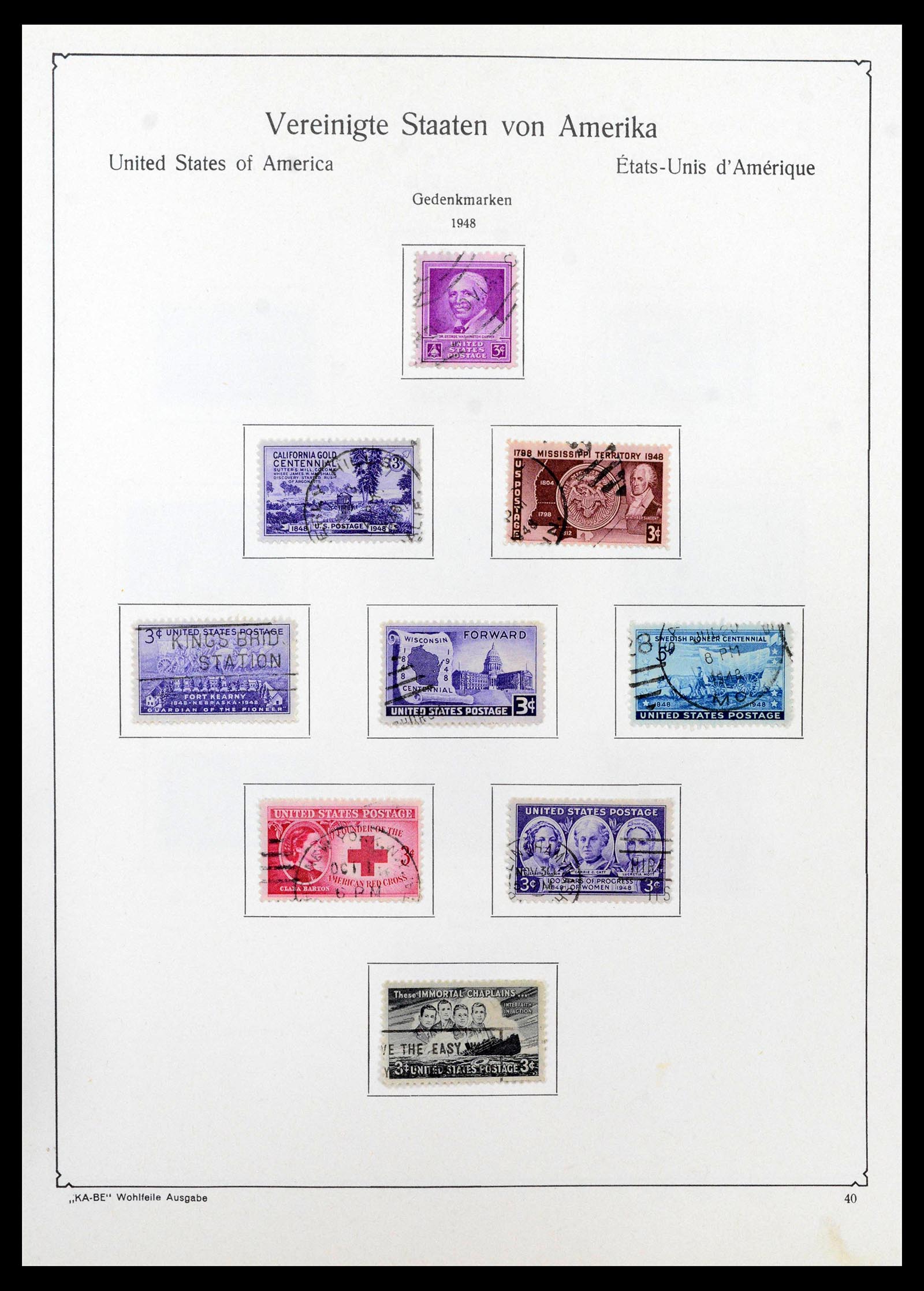 39444 0050 - Postzegelverzameling 39444 USA 1861-2008.