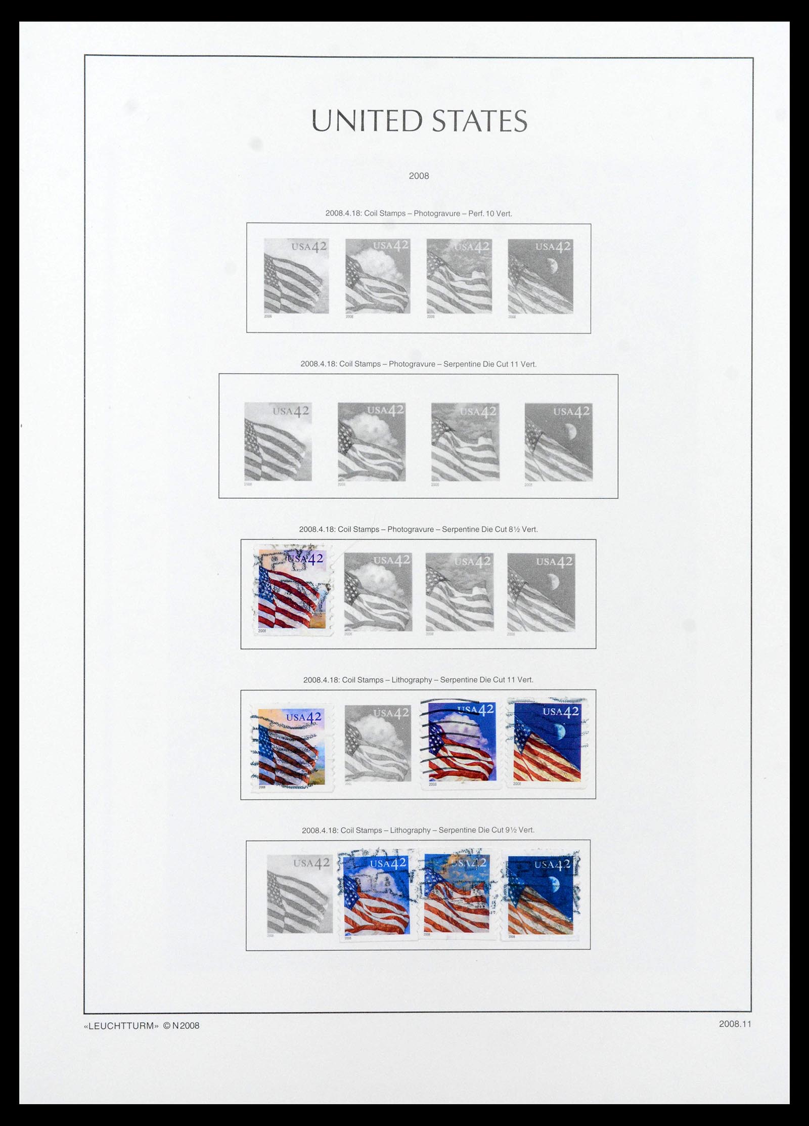 39444 0422 - Stamp collection 39444 USA 1861-2008.